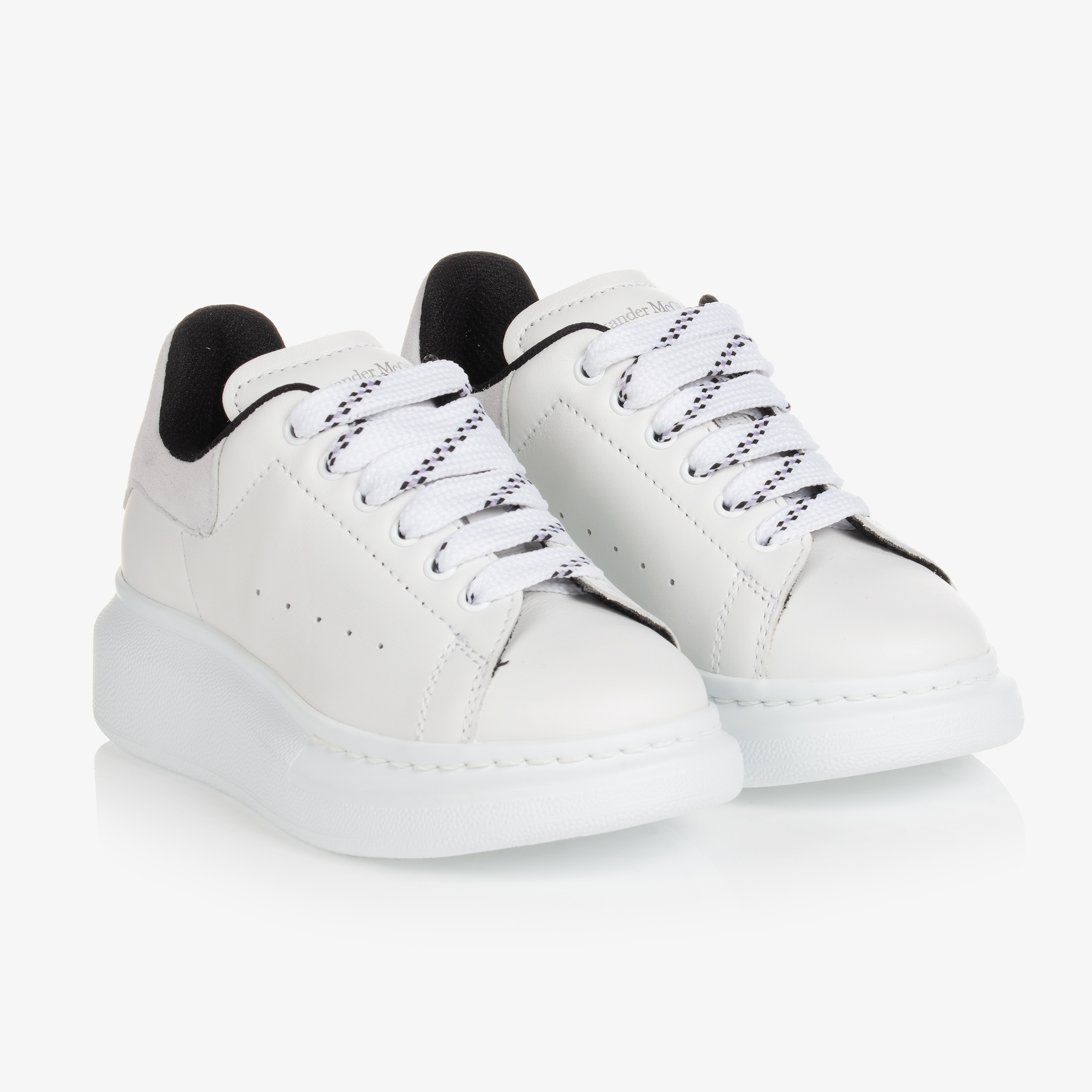 Alexander McQueen - White Leather Oversized Trainers