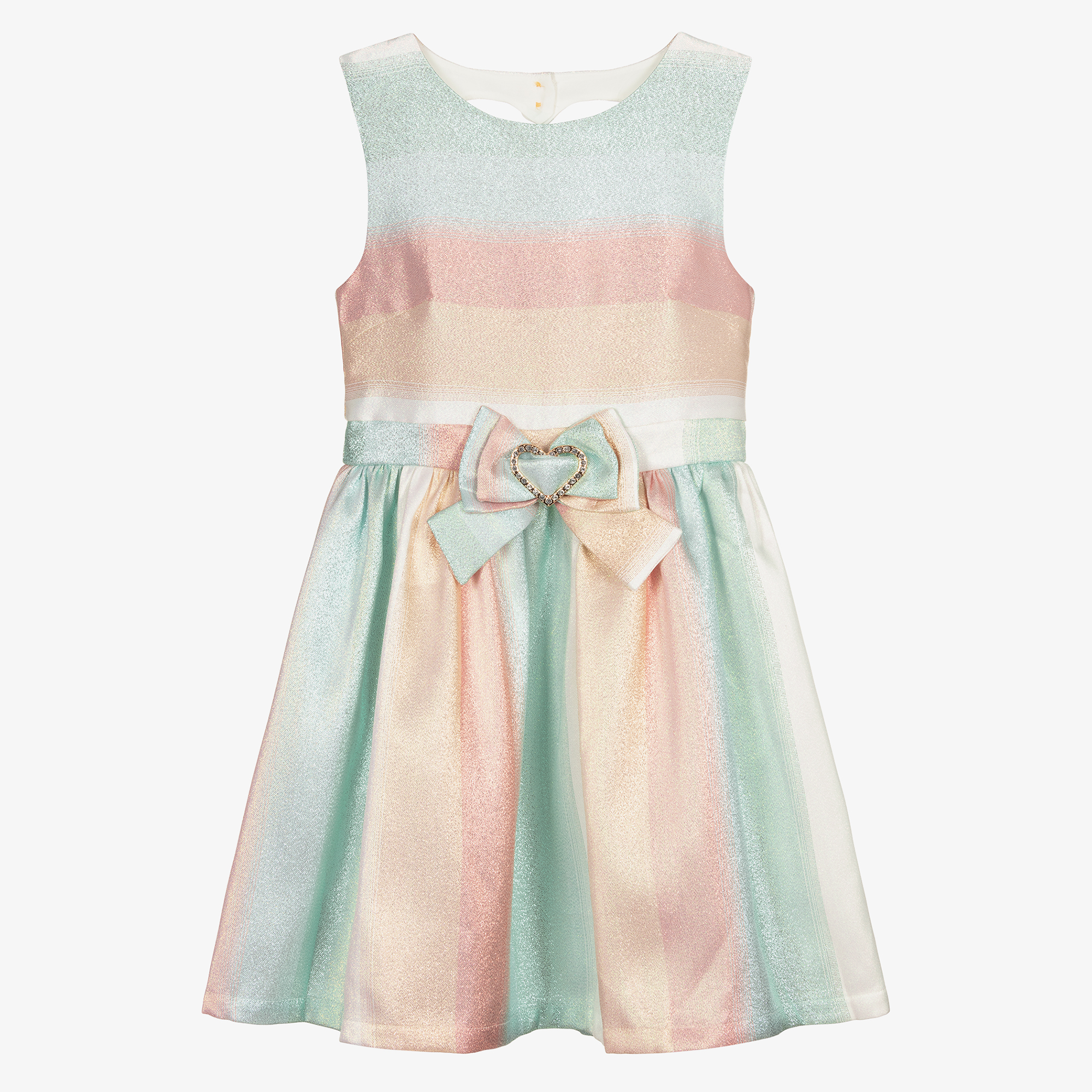 Angel's Face - Teen Girls Pastel Stripe Dress
