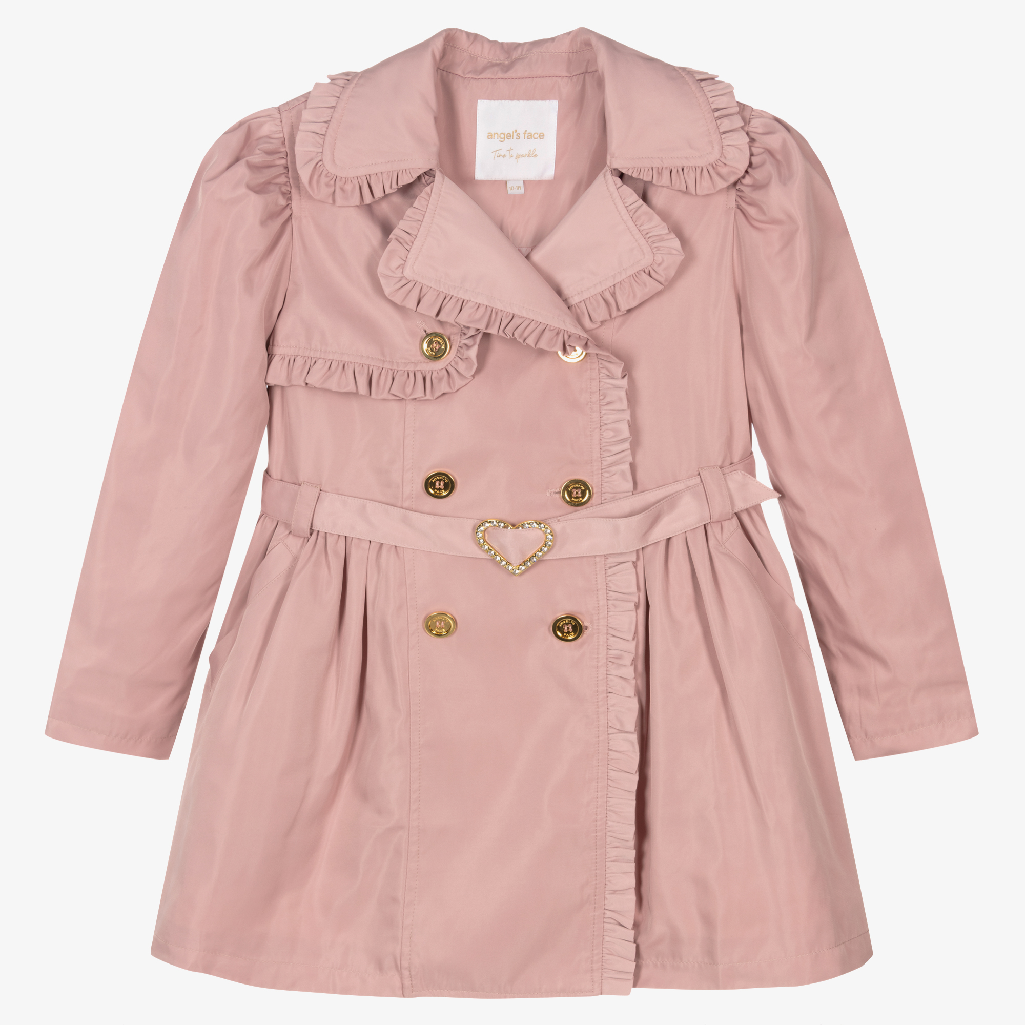 Light pink double-face coat