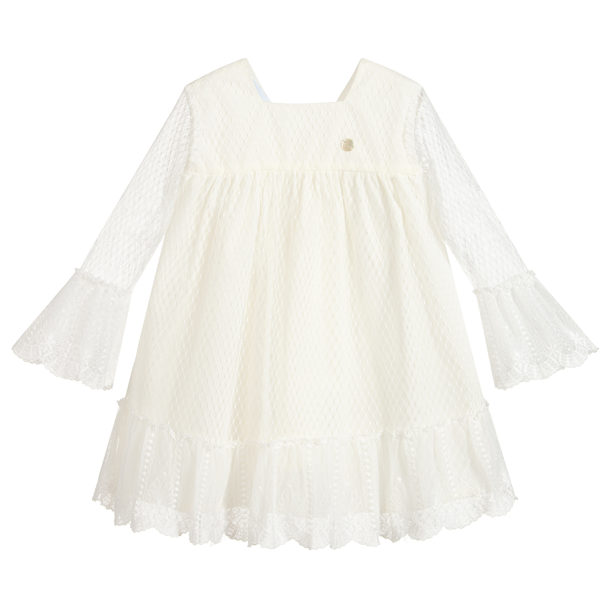 girls ivory lace dress