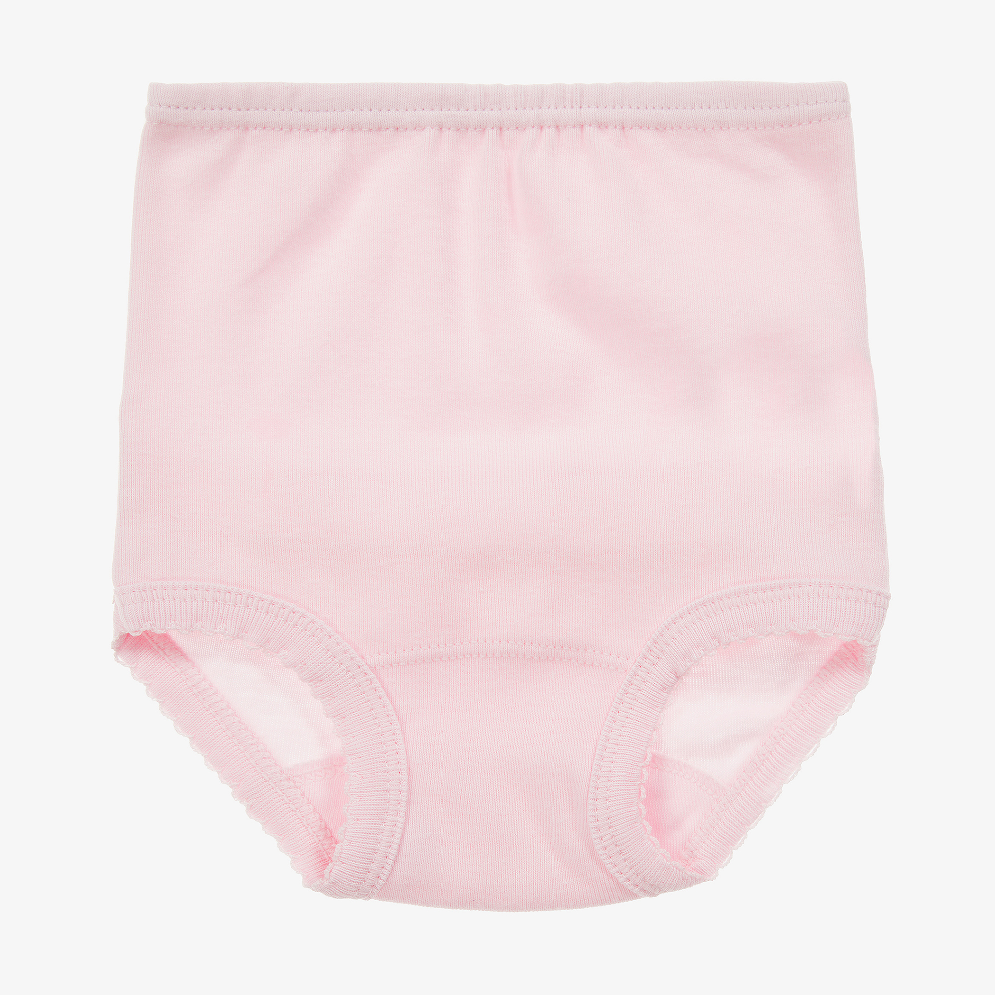 Babidu - Pink Cotton Frilly Pants