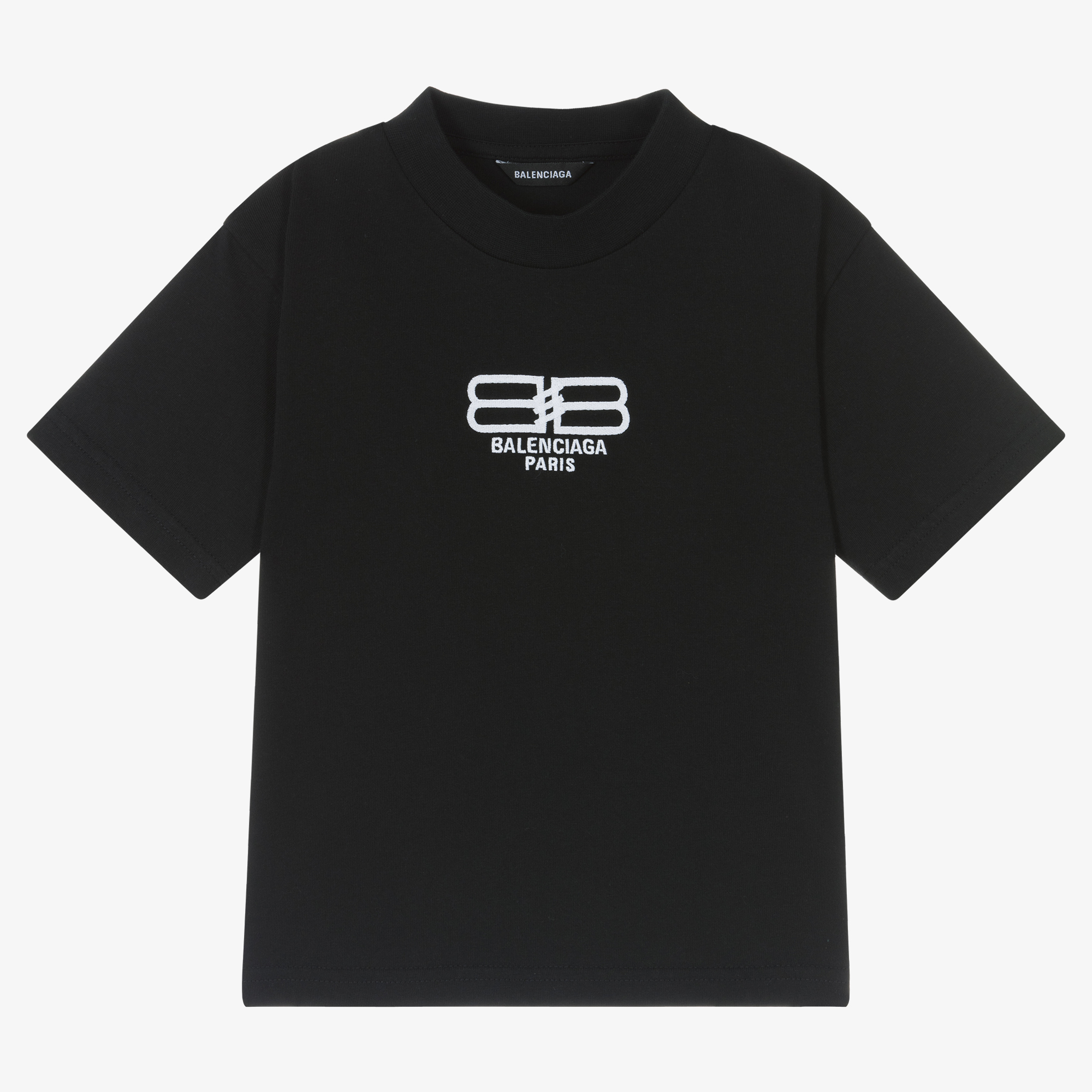 Black Oversized BB Balenciaga TShirt Cotton ref328506  Joli Closet