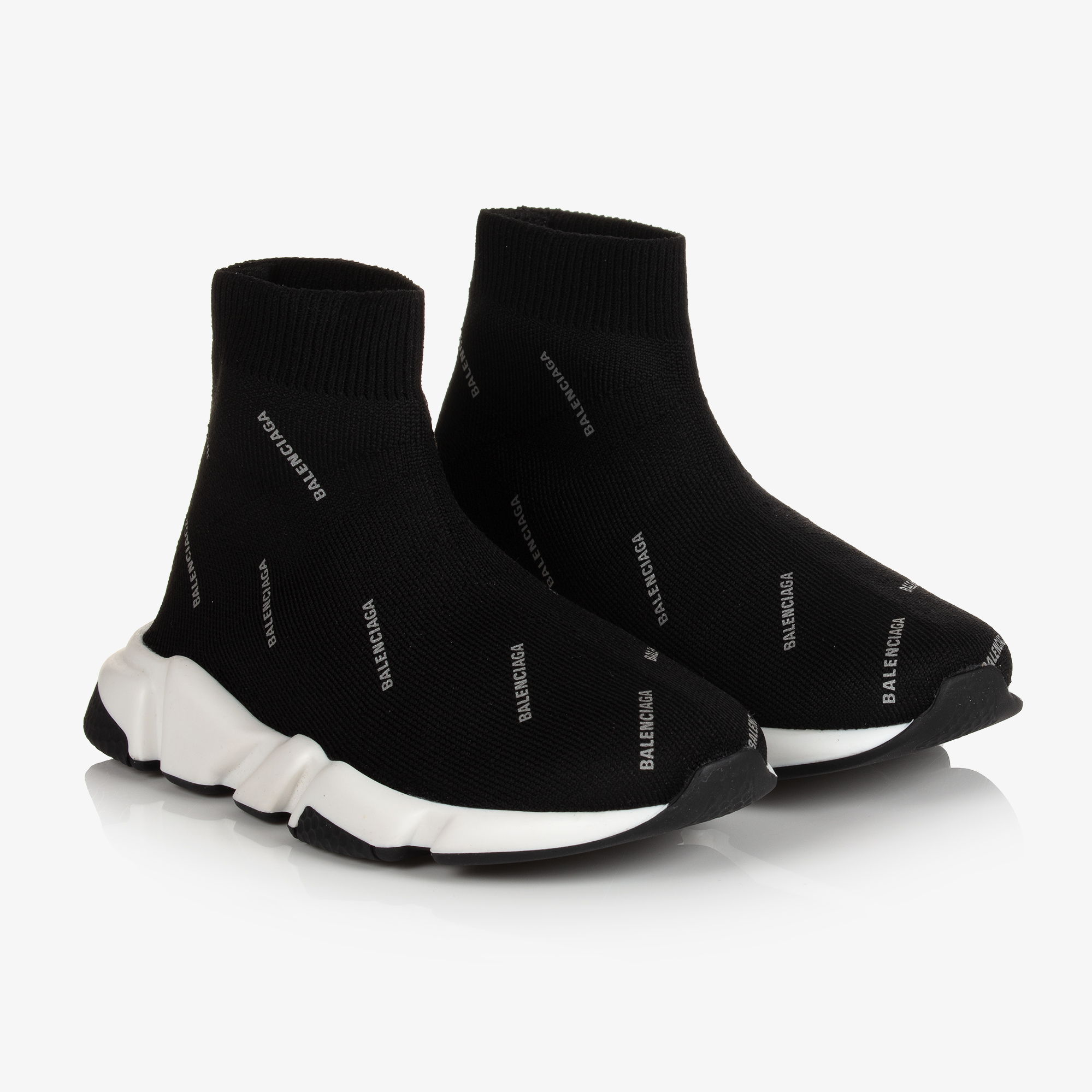 Shop Balenciaga Speed 20 All Over Logo Recycled Knit Sneaker  Saks Fifth  Avenue