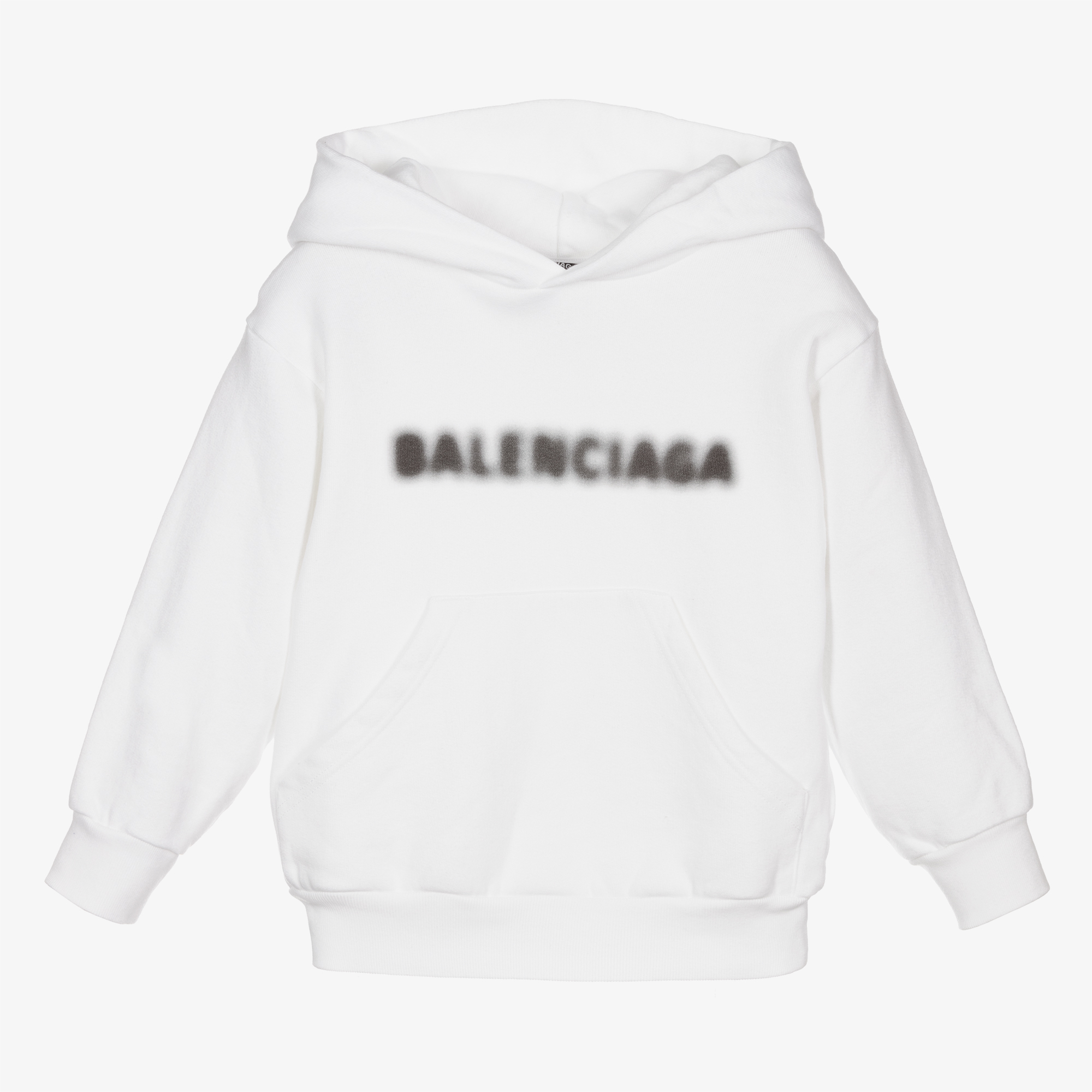Balenciaga - Sweat à capuche blanc en coton | Childrensalon Outlet