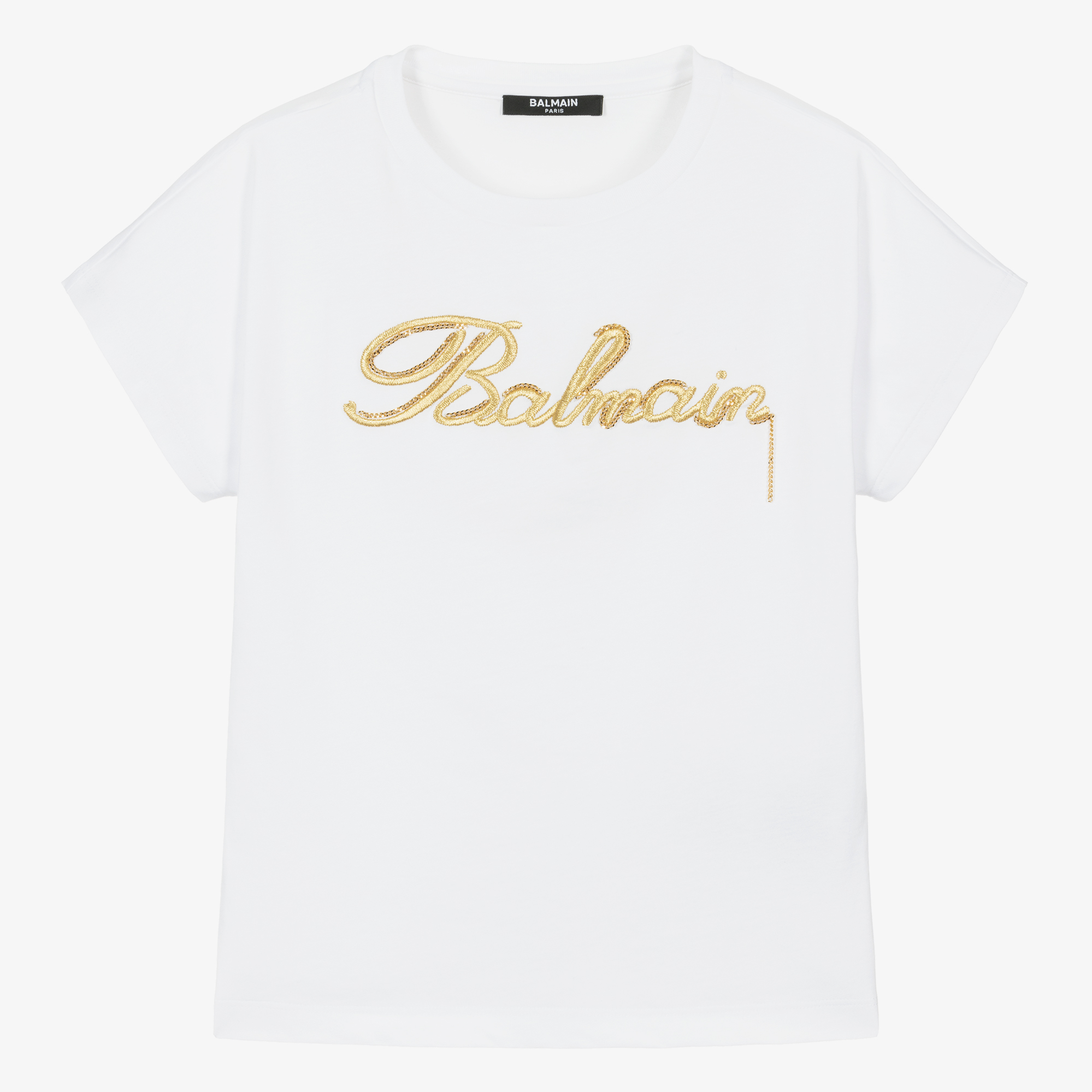 Balmain Mens T Shirt Size Small Small Black White Cotton