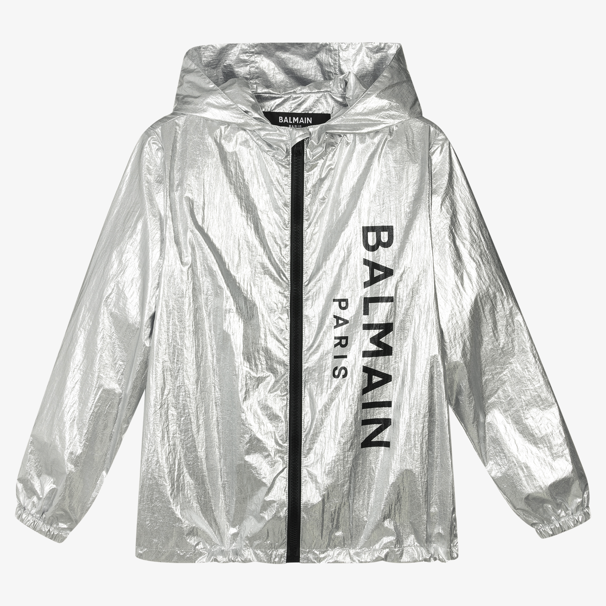 Balmain - Teen Silver Zip-Up Jacket | Childrensalon Outlet