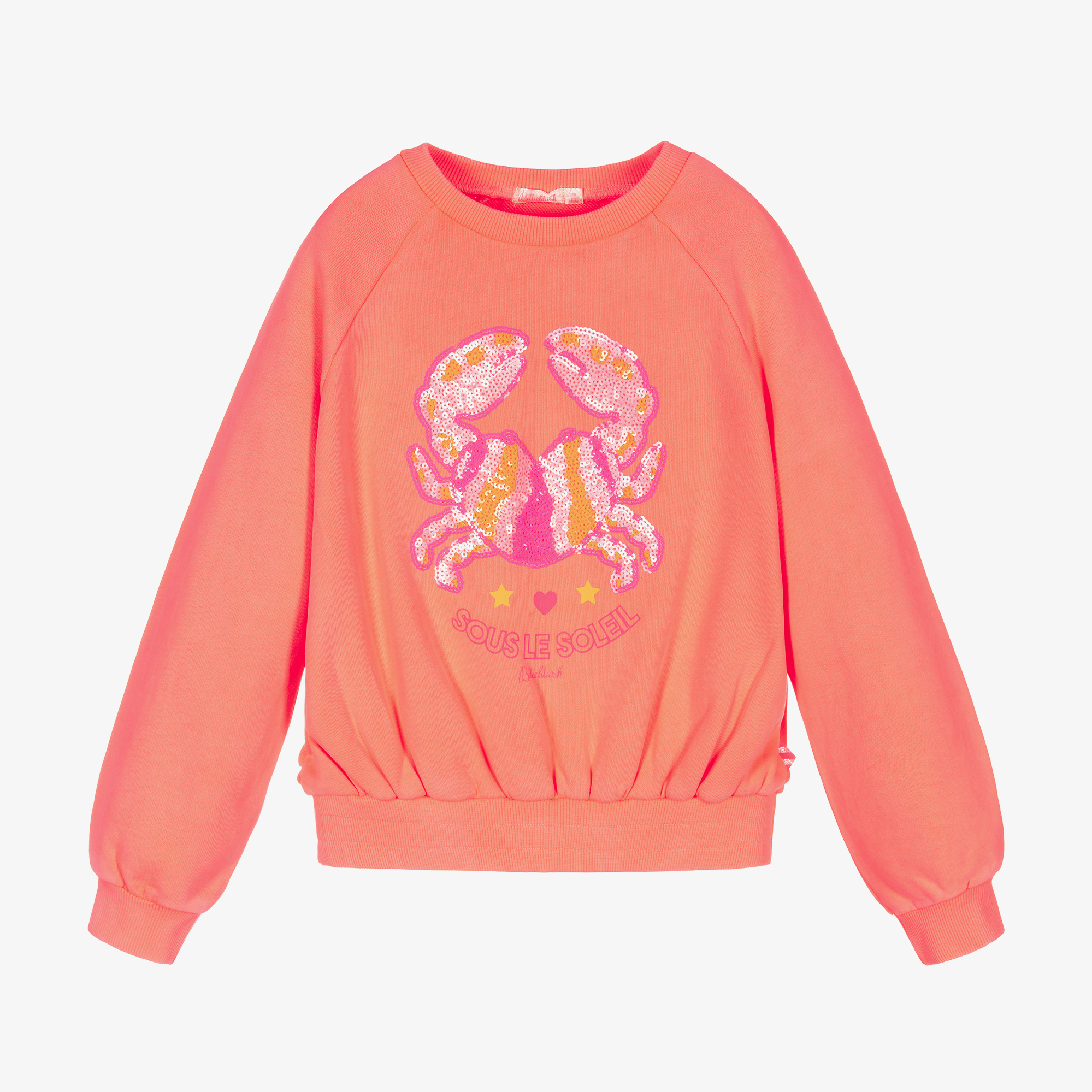 Coral pink sales sweatshirt