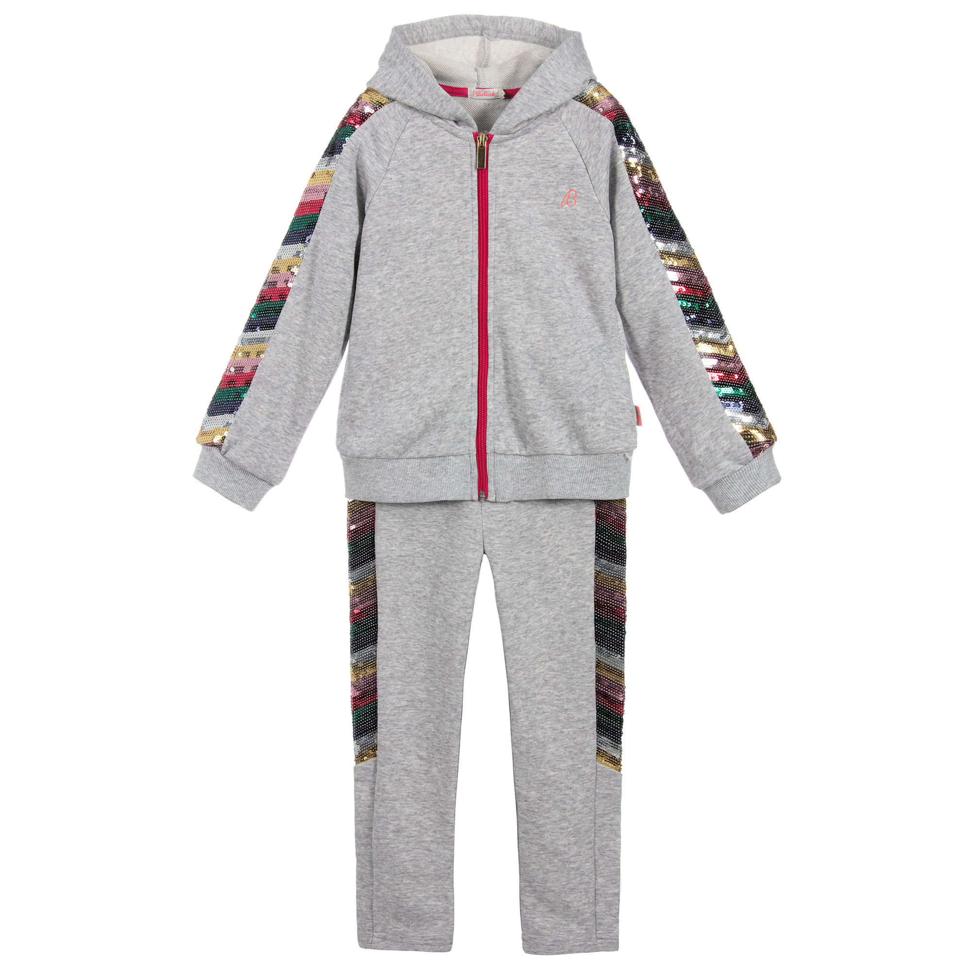 Billieblush Girls Grey Sequin Tracksuit Childrensalon Outlet