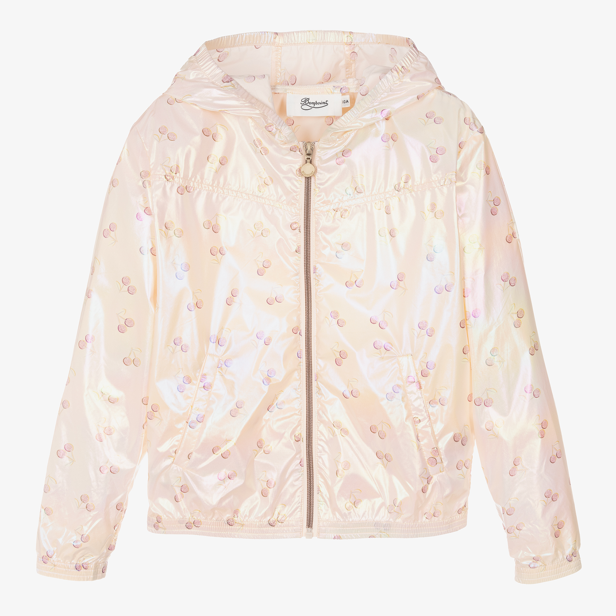 Bonpoint - Teen Girls Pink Iridescent Cherry Jacket