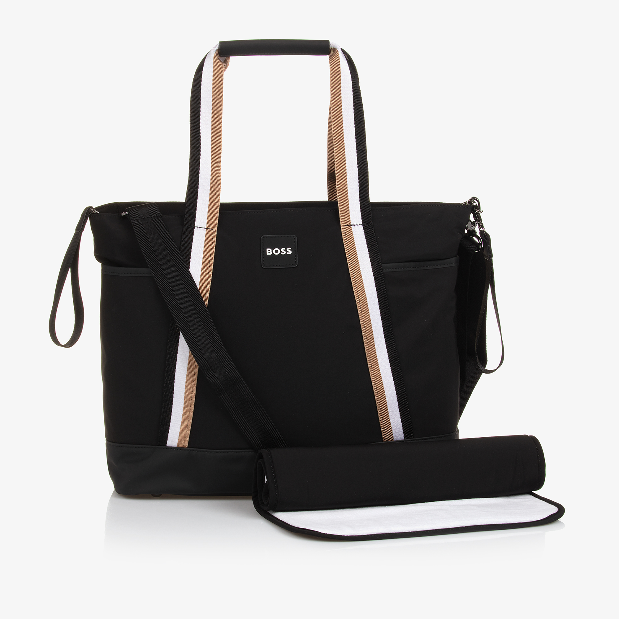 BOSS Black Stripe Changing Bag 38cm