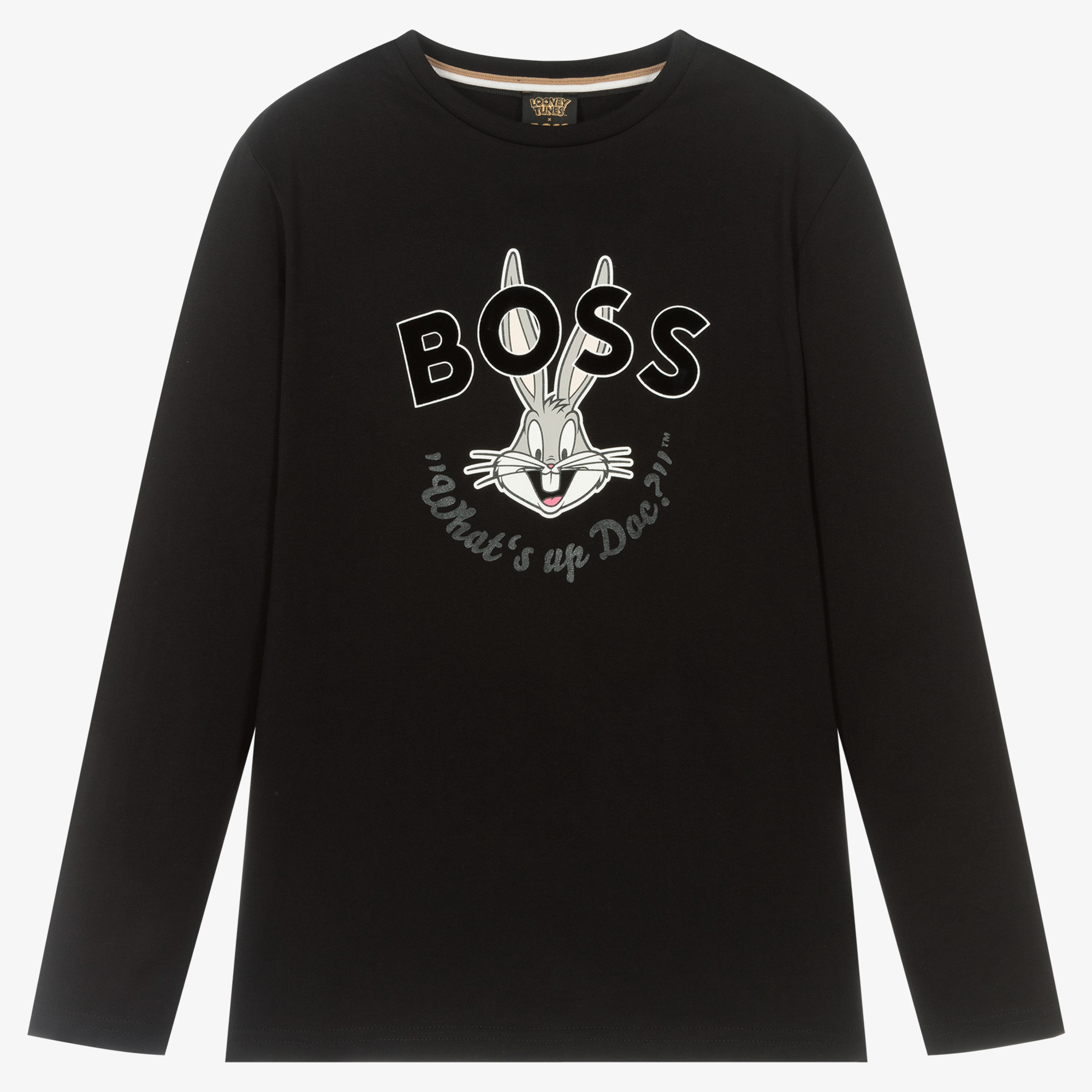 BOSS - Teen Black Looney Tunes™ Logo Top | Childrensalon Outlet