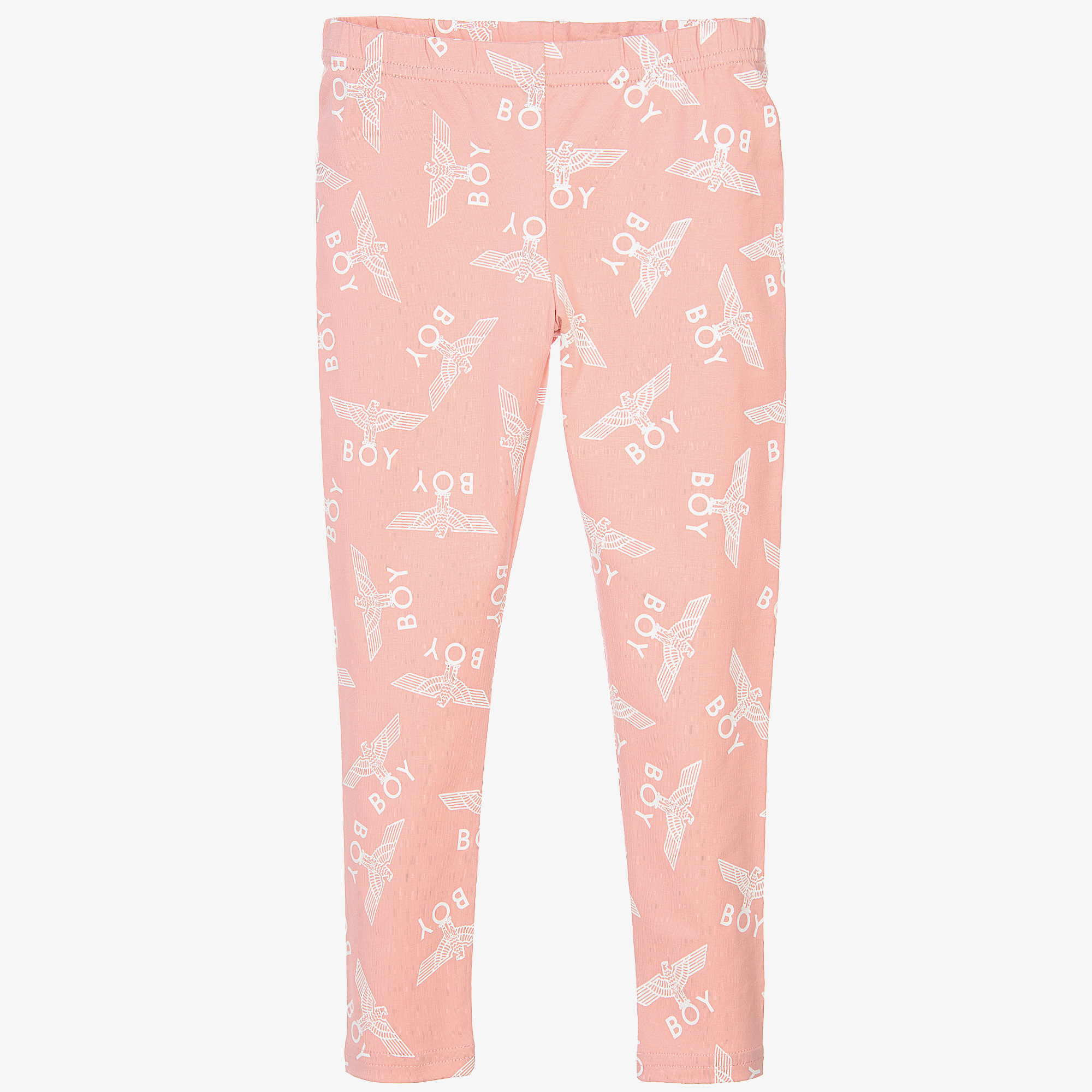 BOY London Pink Logo Printed Leggings Childrensalon Outlet