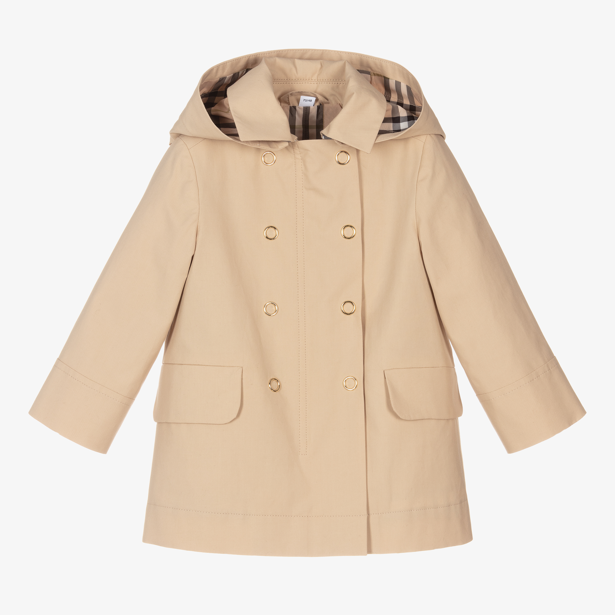 Burberry Baby Girls Beige Trench Coat | Childrensalon Outlet