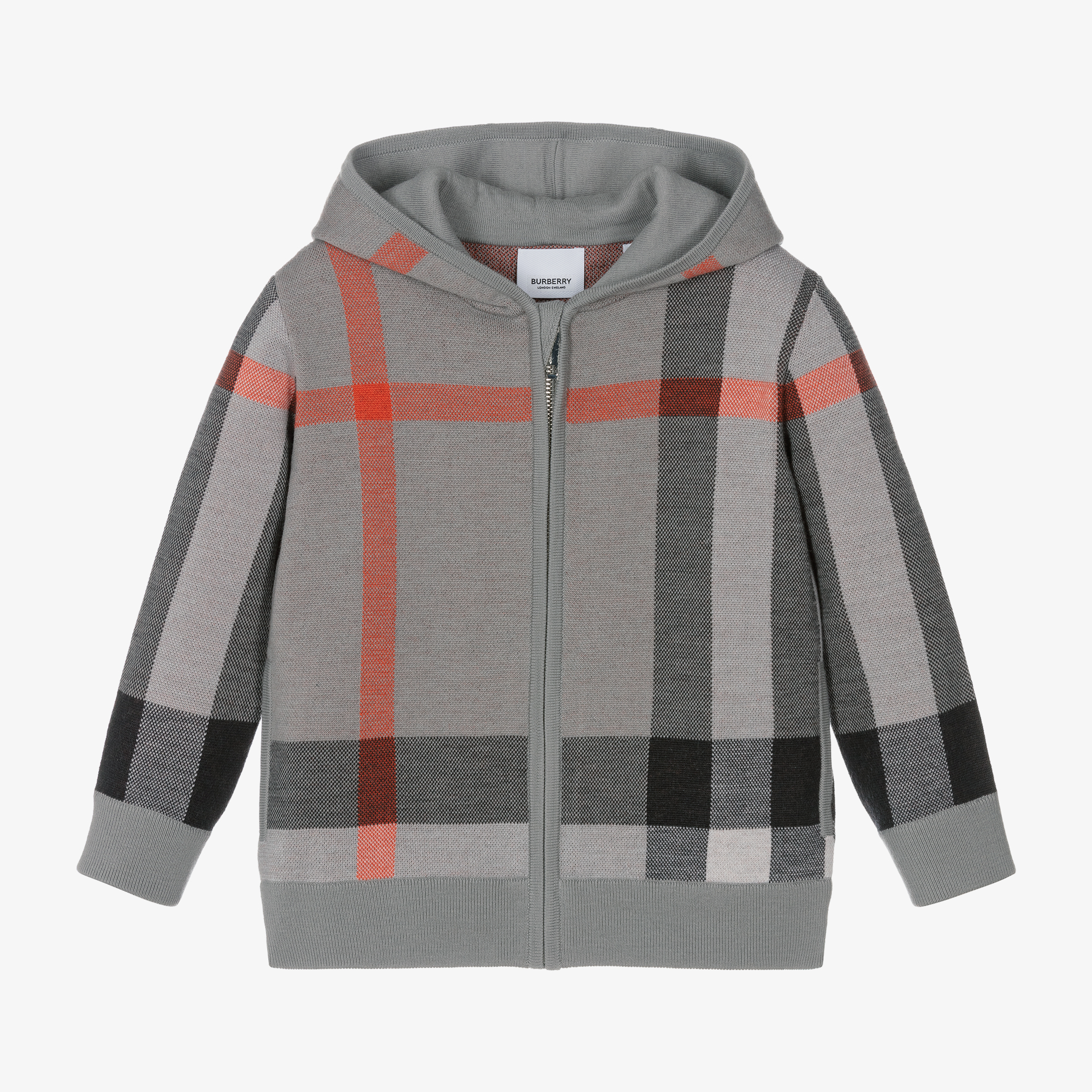 BURBERRY　CHILDREN Multikolor Dwustronna kurtka z kapturem. Burberry Kids