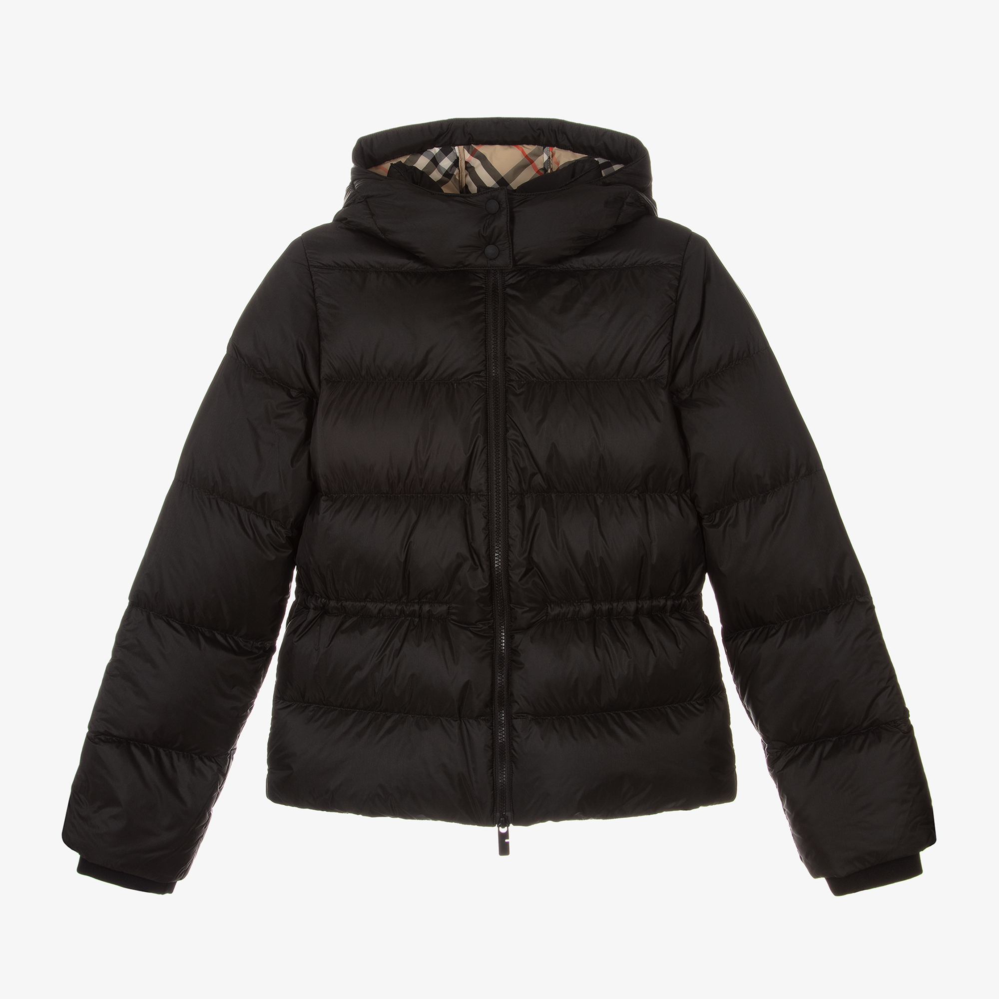 Burberry - Girls Elegant Black Padded Jacket | Childrensalon