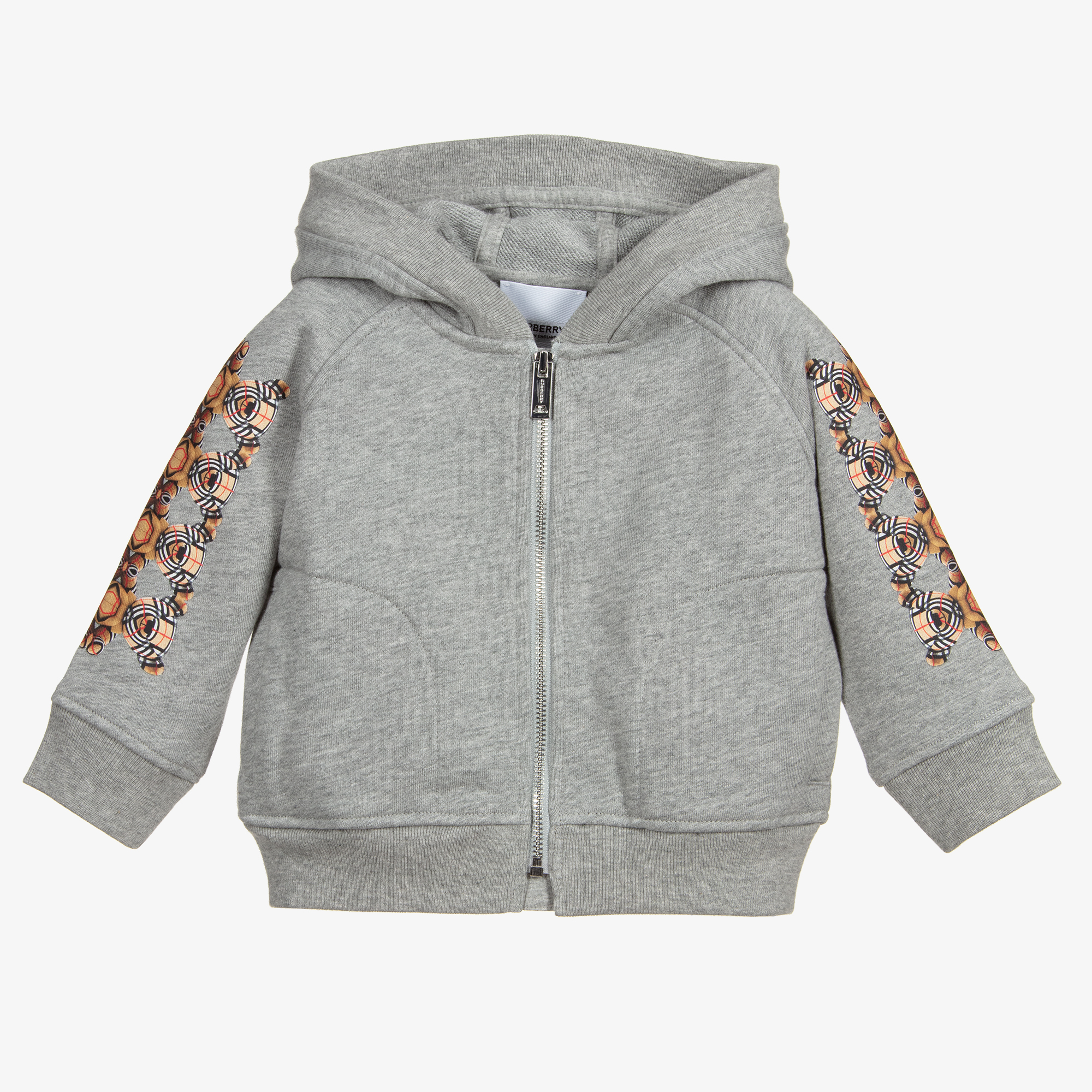 お値下げBurberry children 6Y ジップアップ BURBERRY (バーバリー) チェックパネル コットン ジップ