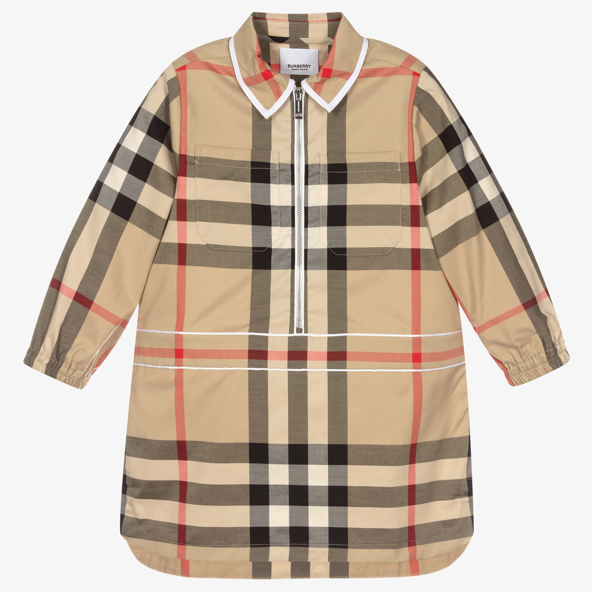 Burberry - Oversized Check Shirt Dress | Childrensalon Outlet