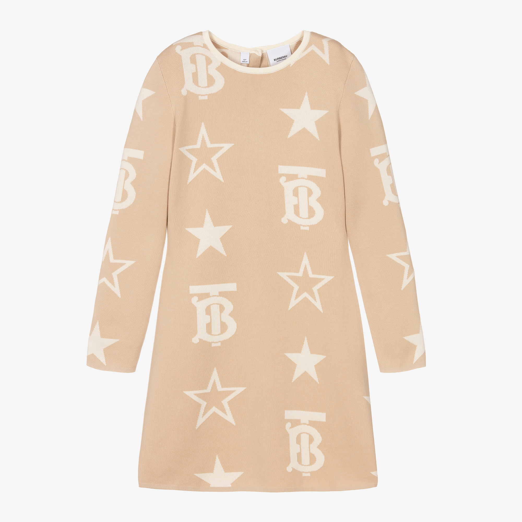 Burberry - Teen Girls Almond Star Knit Dress | Childrensalon Outlet