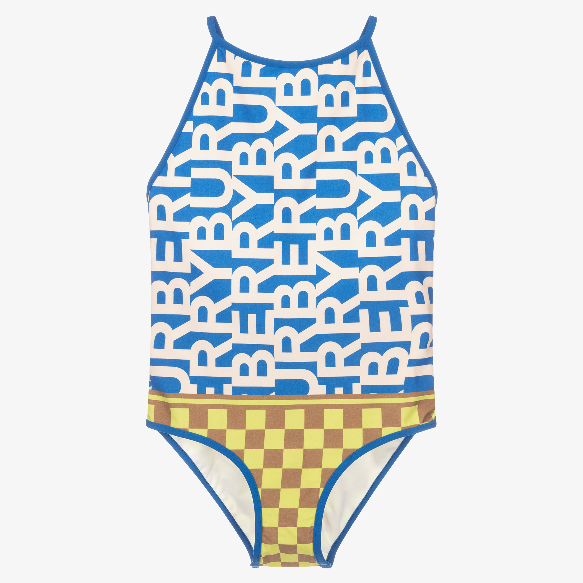 Burberry Teen Montage Logo Swimsuit Childrensalon Outlet