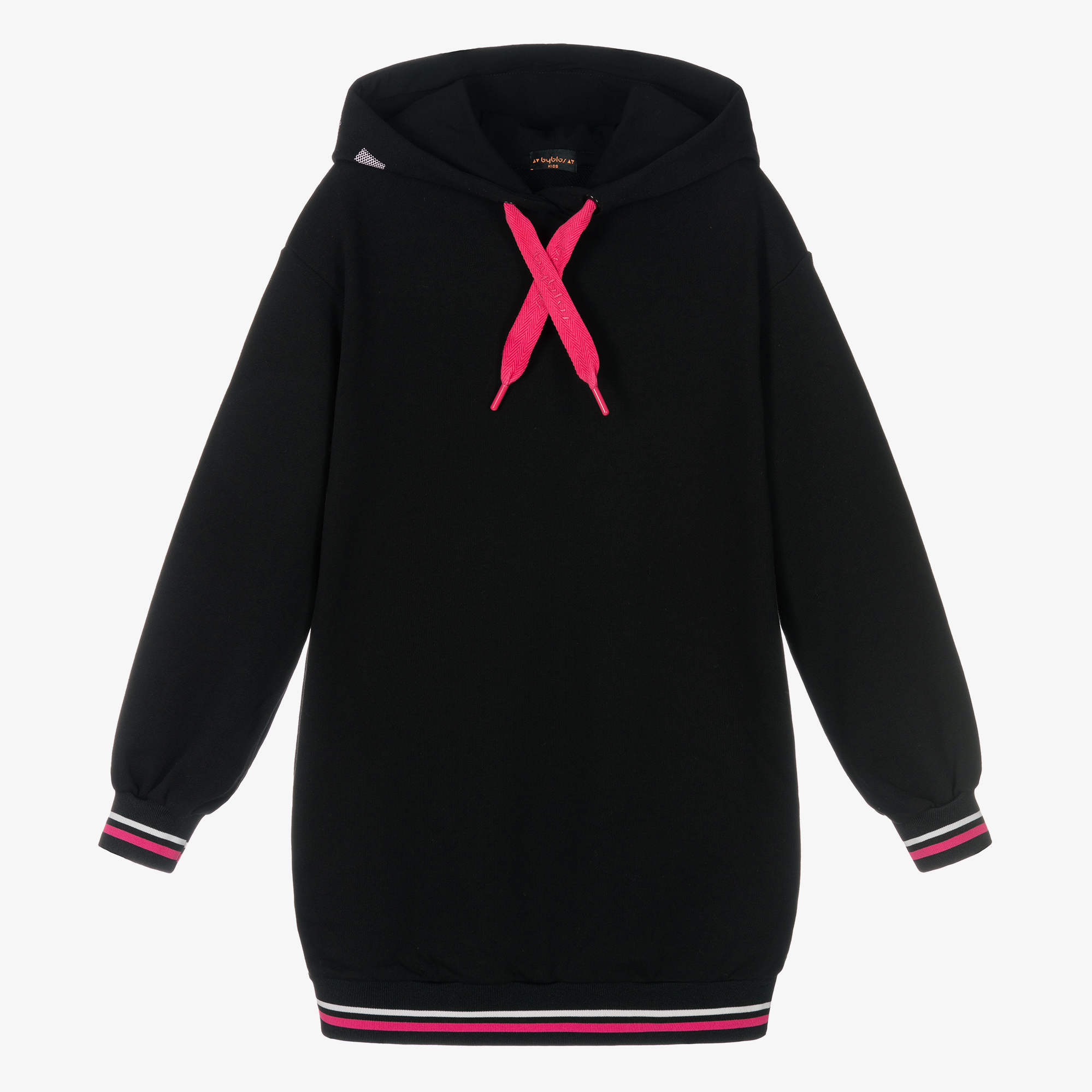 Black hooded sweater dress hotsell