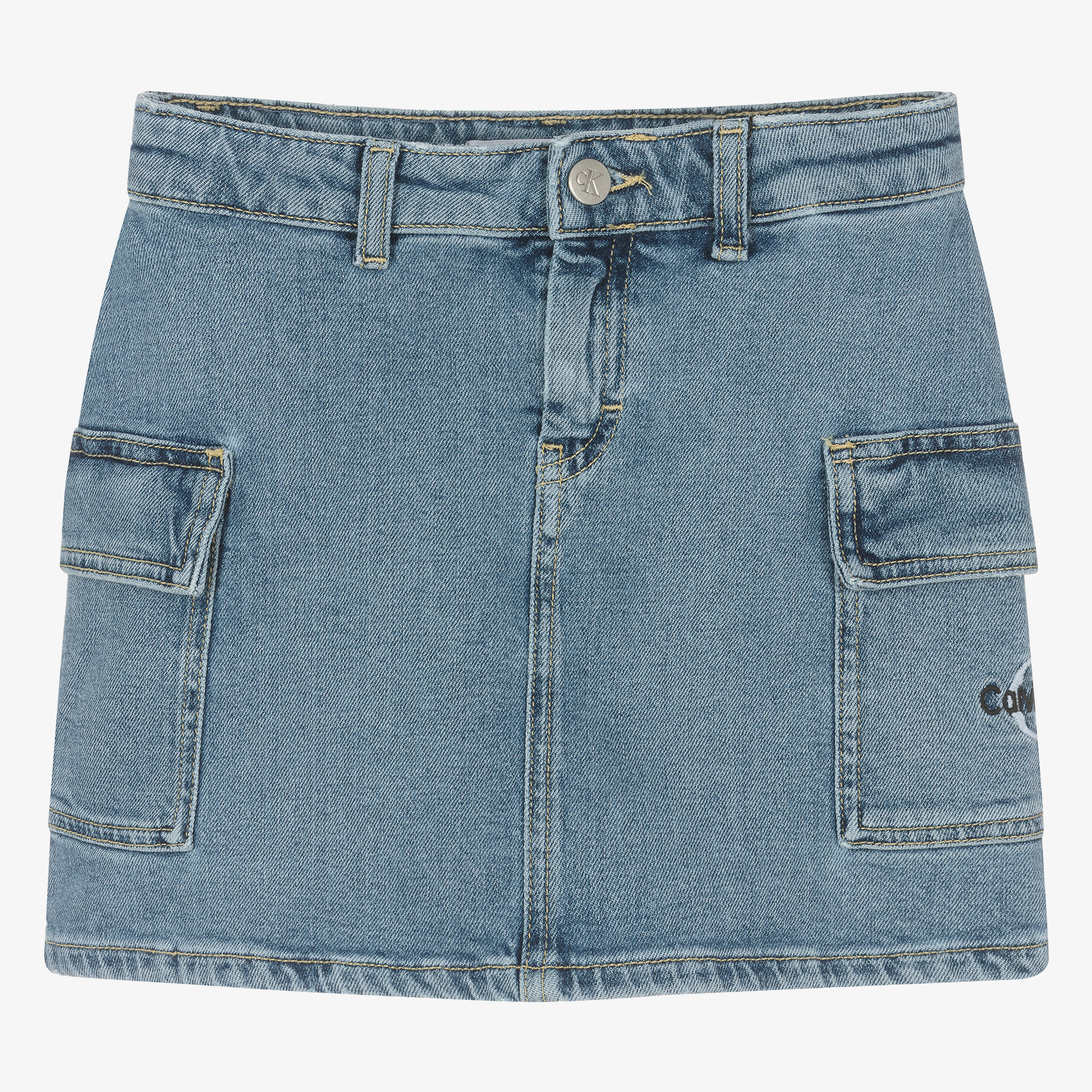 【mnem】Glee Cotton Cargo Skirt mini cotton cargo skirt - Khaki Green | Monki WW