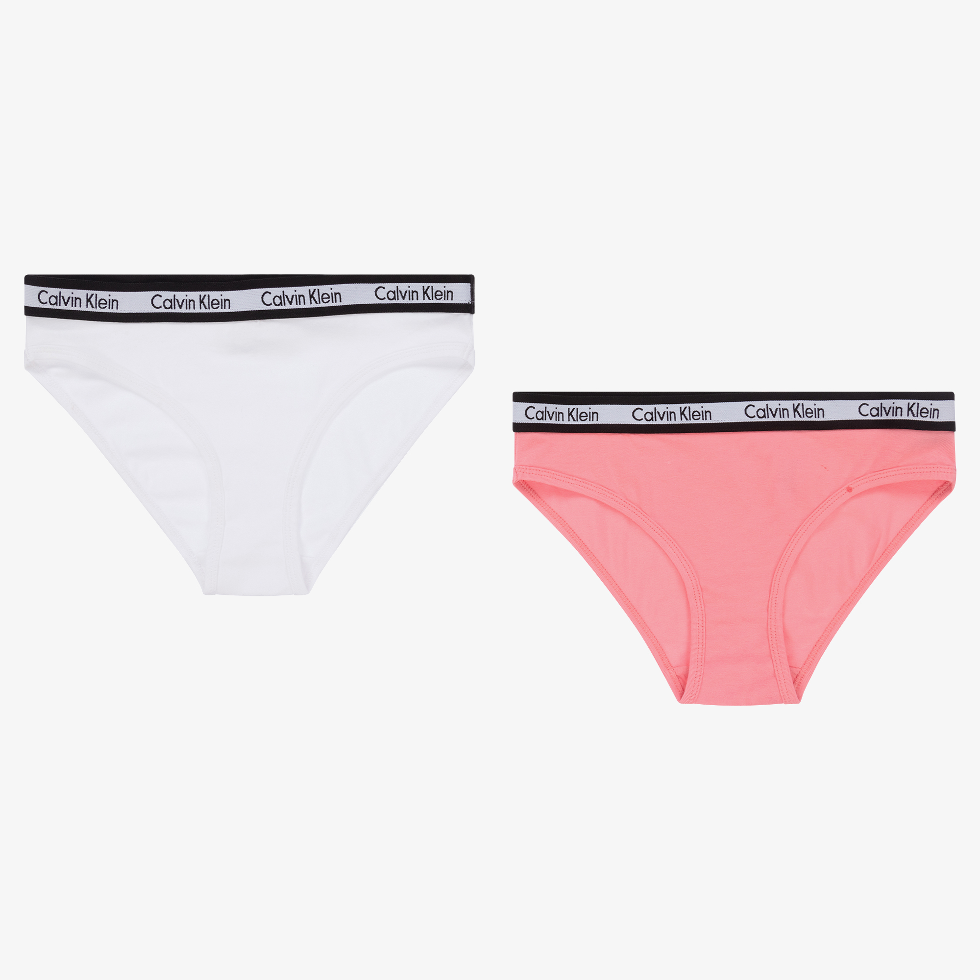 Calvin Klein Girls Cotton Knickers (2 Pack)