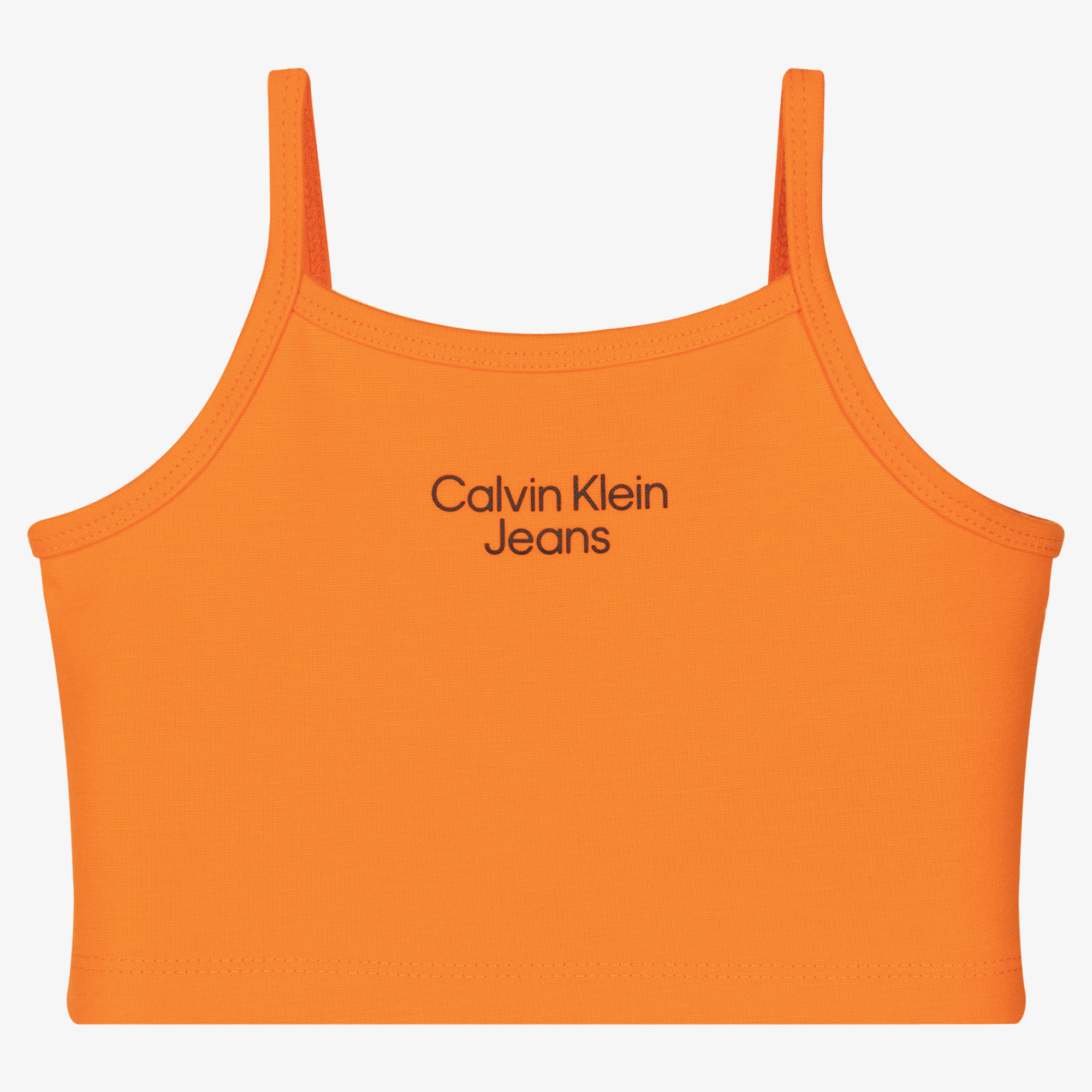 Calvin Klein Jeans - Girls Orange Strappy Crop Top