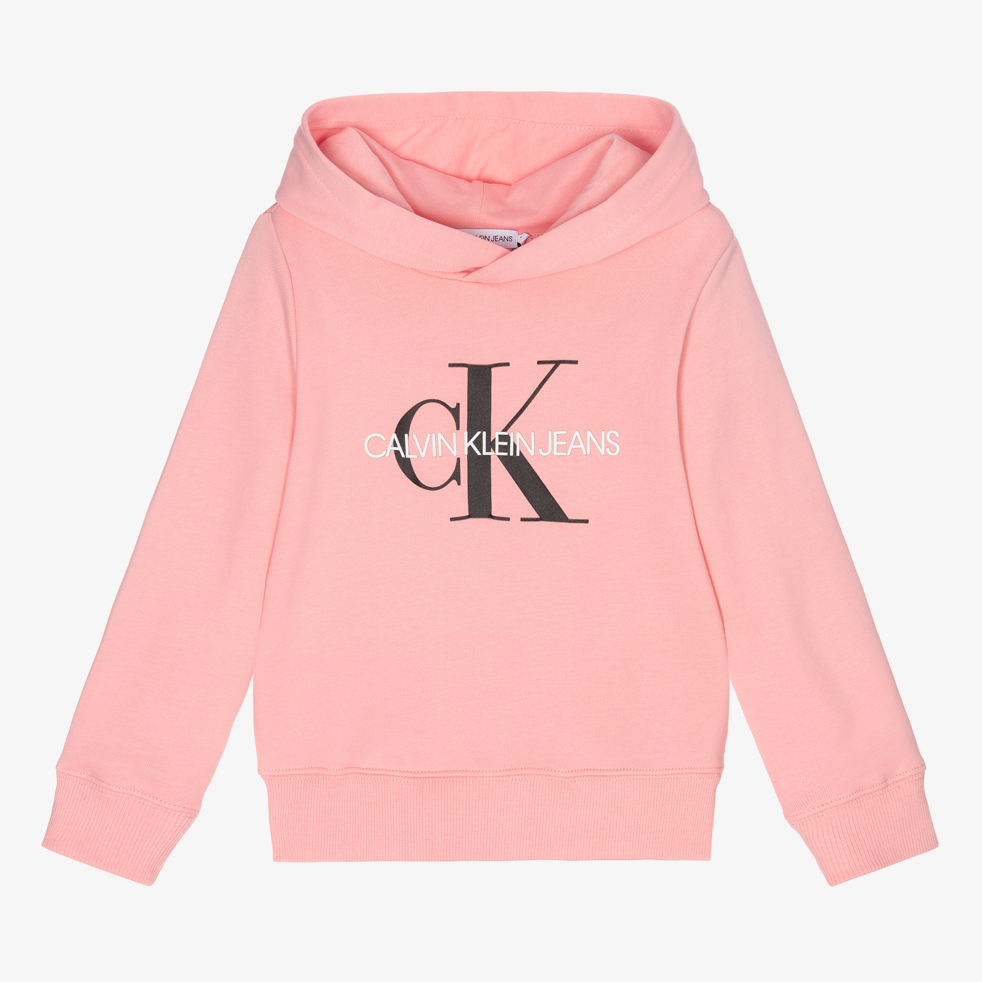 Calvin Klein - Pink Logo Hoodie | Childrensalon Outlet