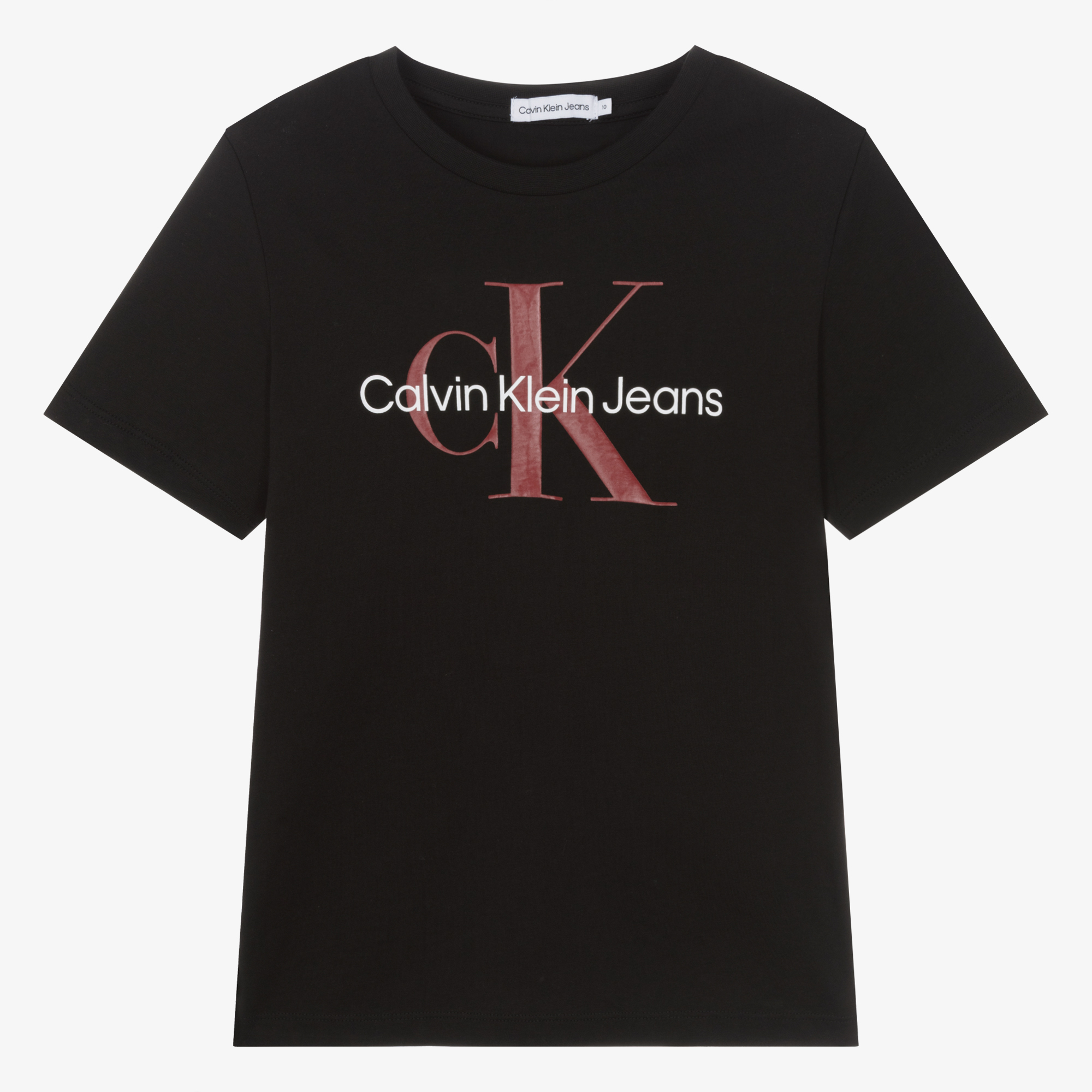 Calvin Klein Teen Black Cotton T Shirt Childrensalon Outlet