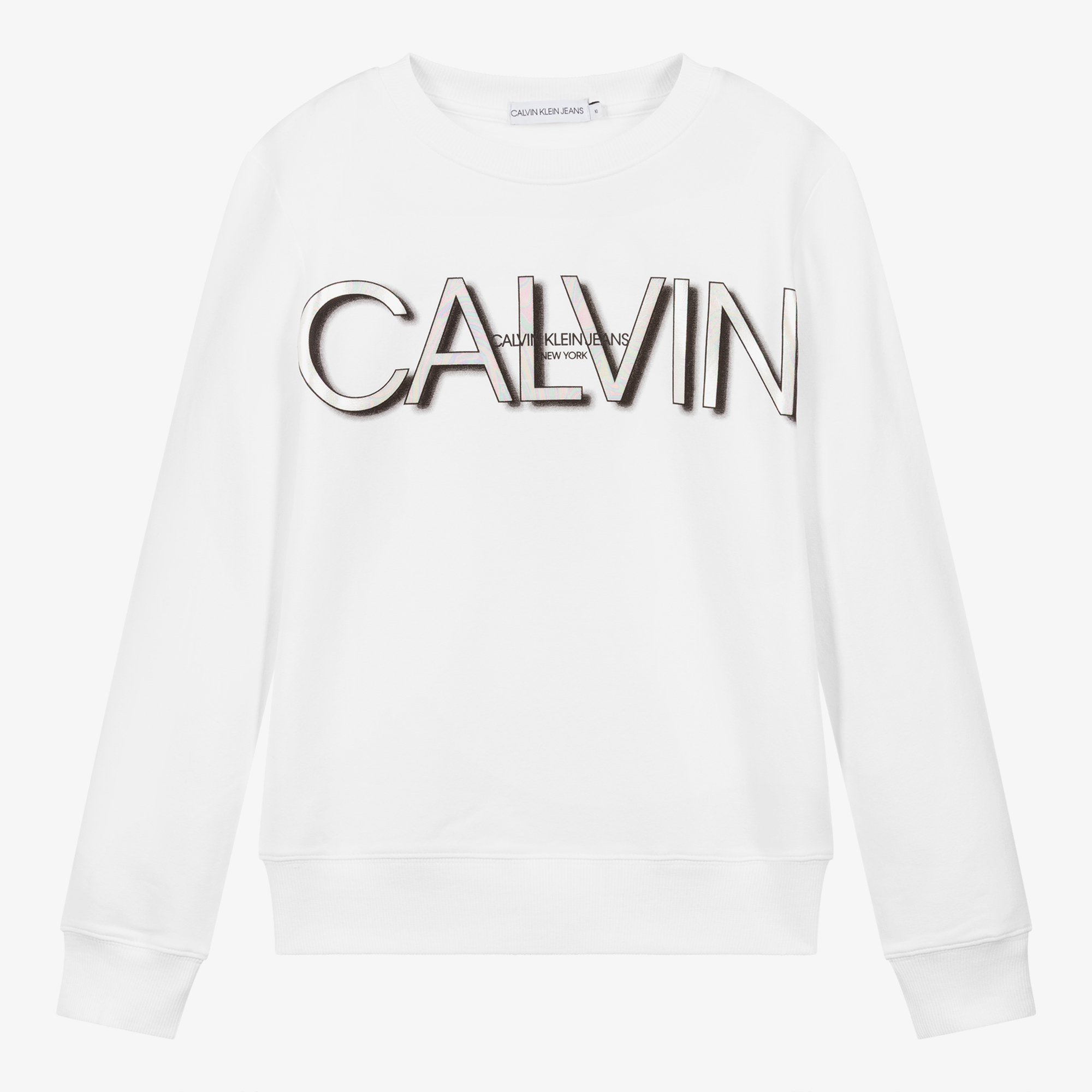Calvin klein sweater white deals