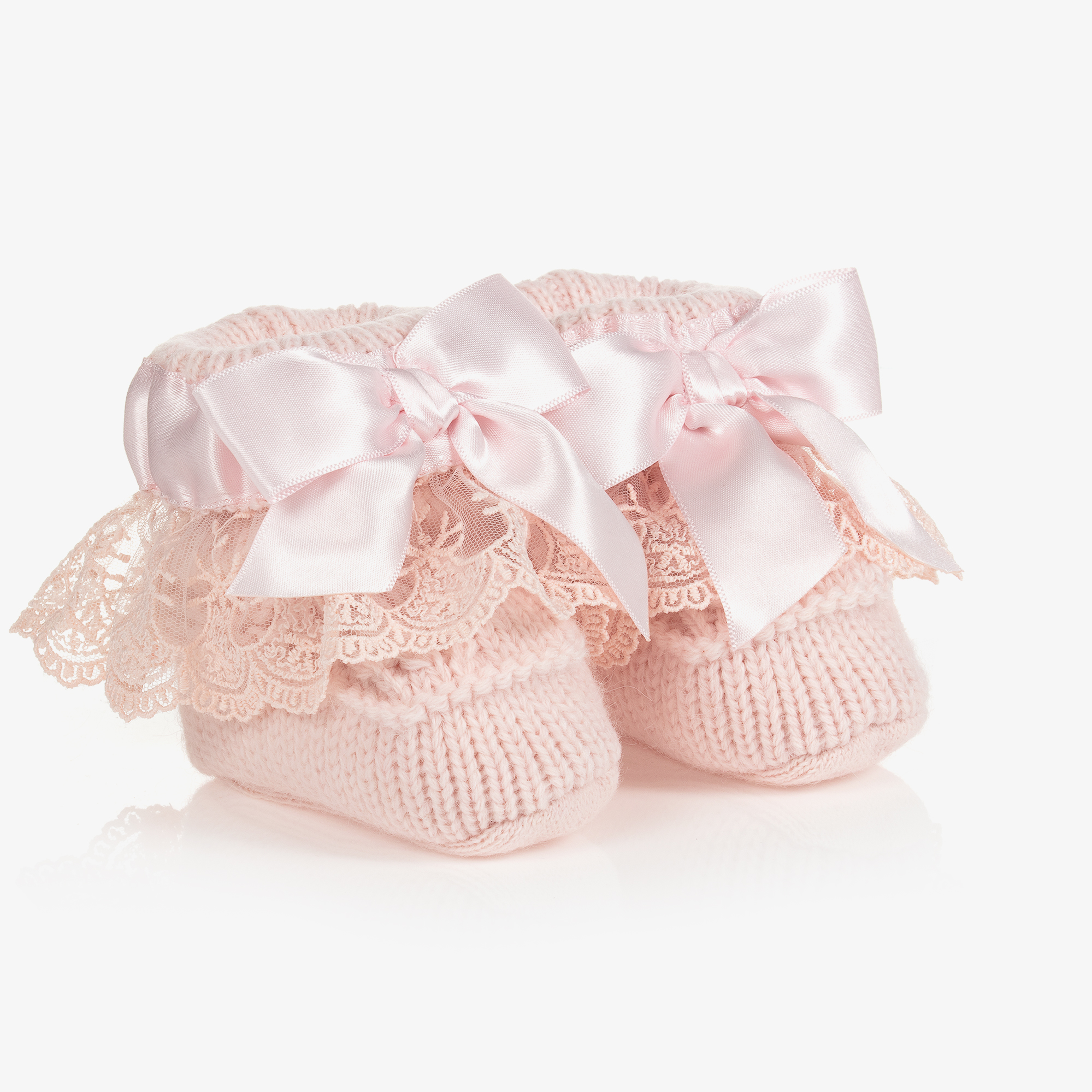 Caramelo Kids Baby Girls Pink Booties Childrensalon Outlet
