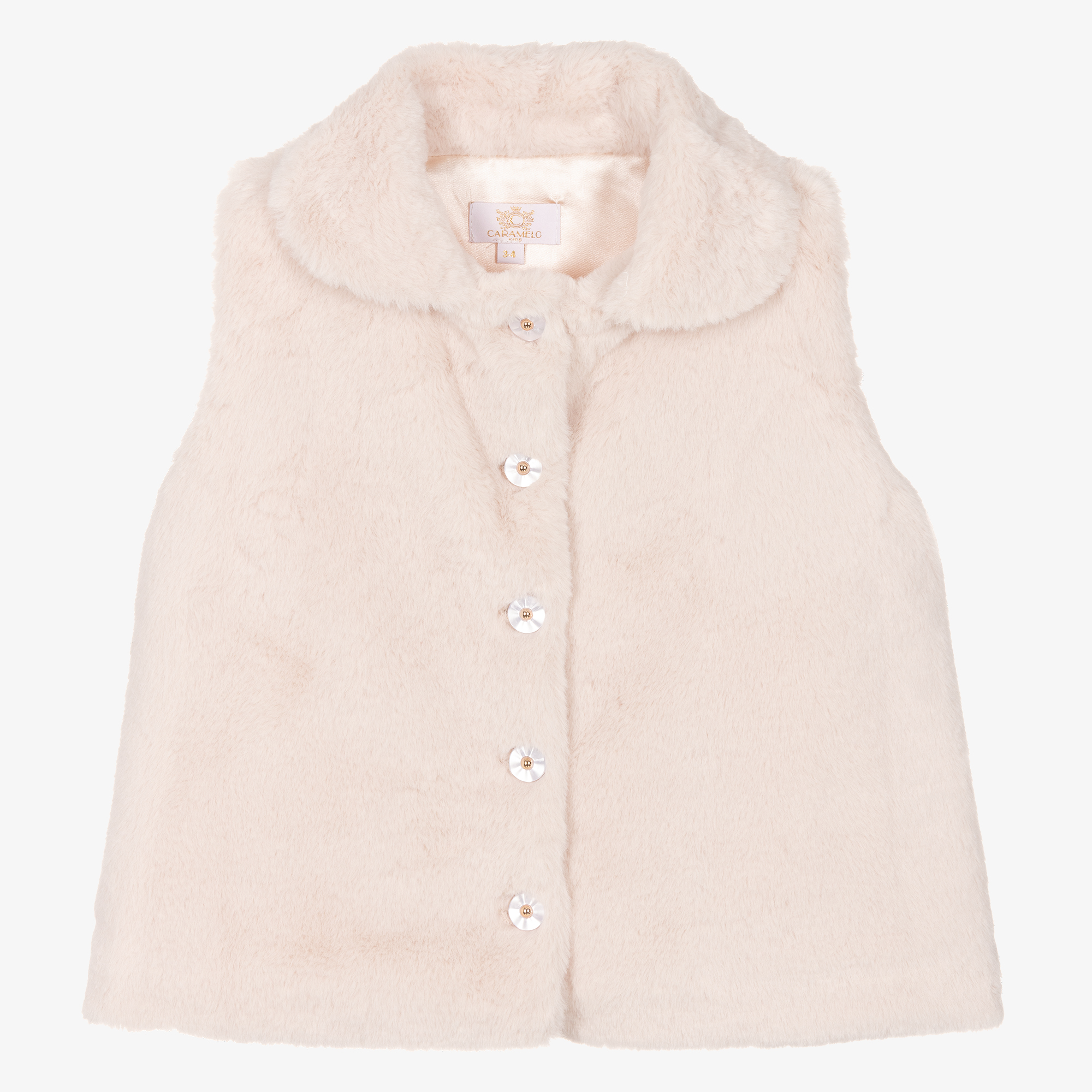 Gilet sans manches fausse fourrure ROSE 4 pour enfant KIDS