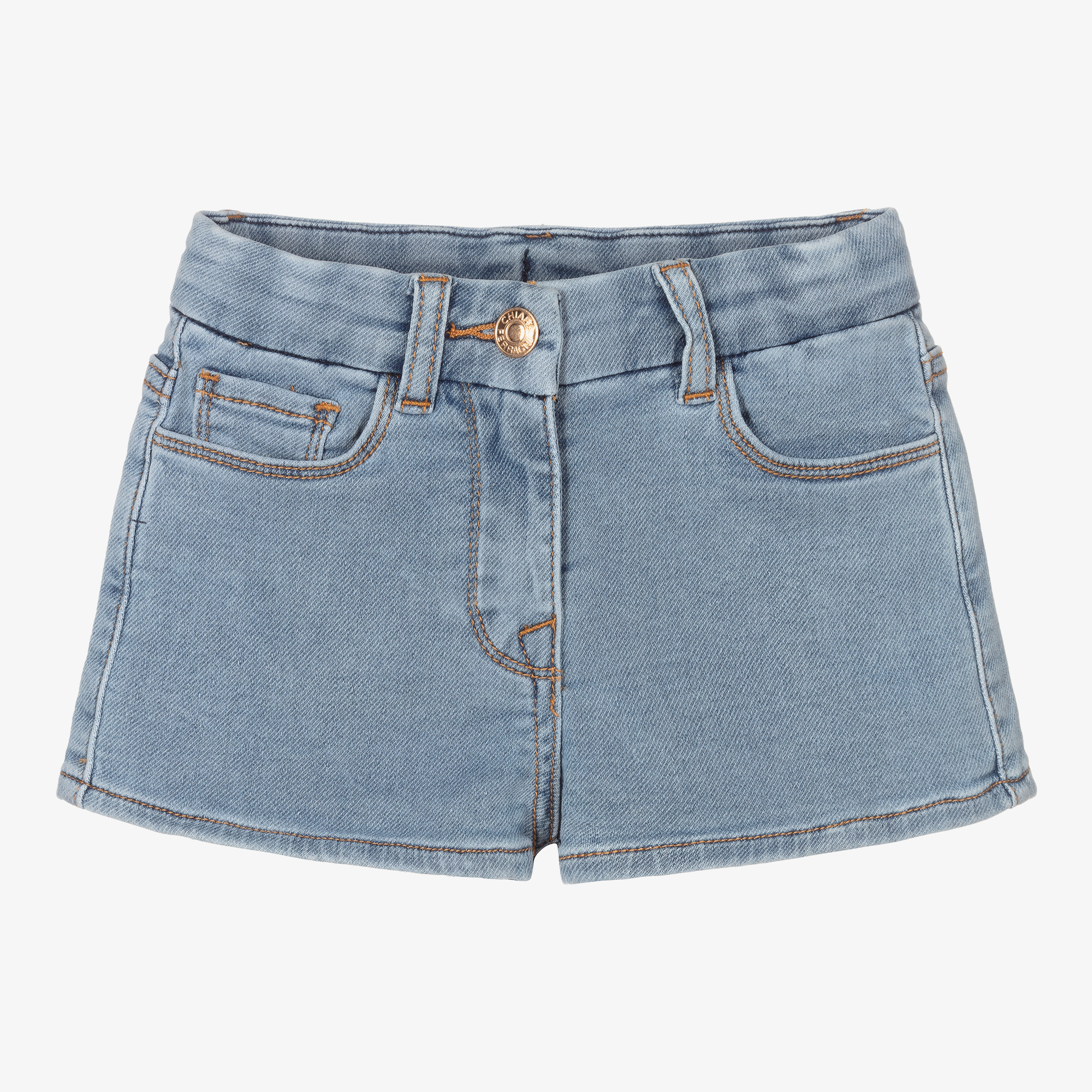 Chiara Ferragni Kids - Blue Crochet Jersey Shorts