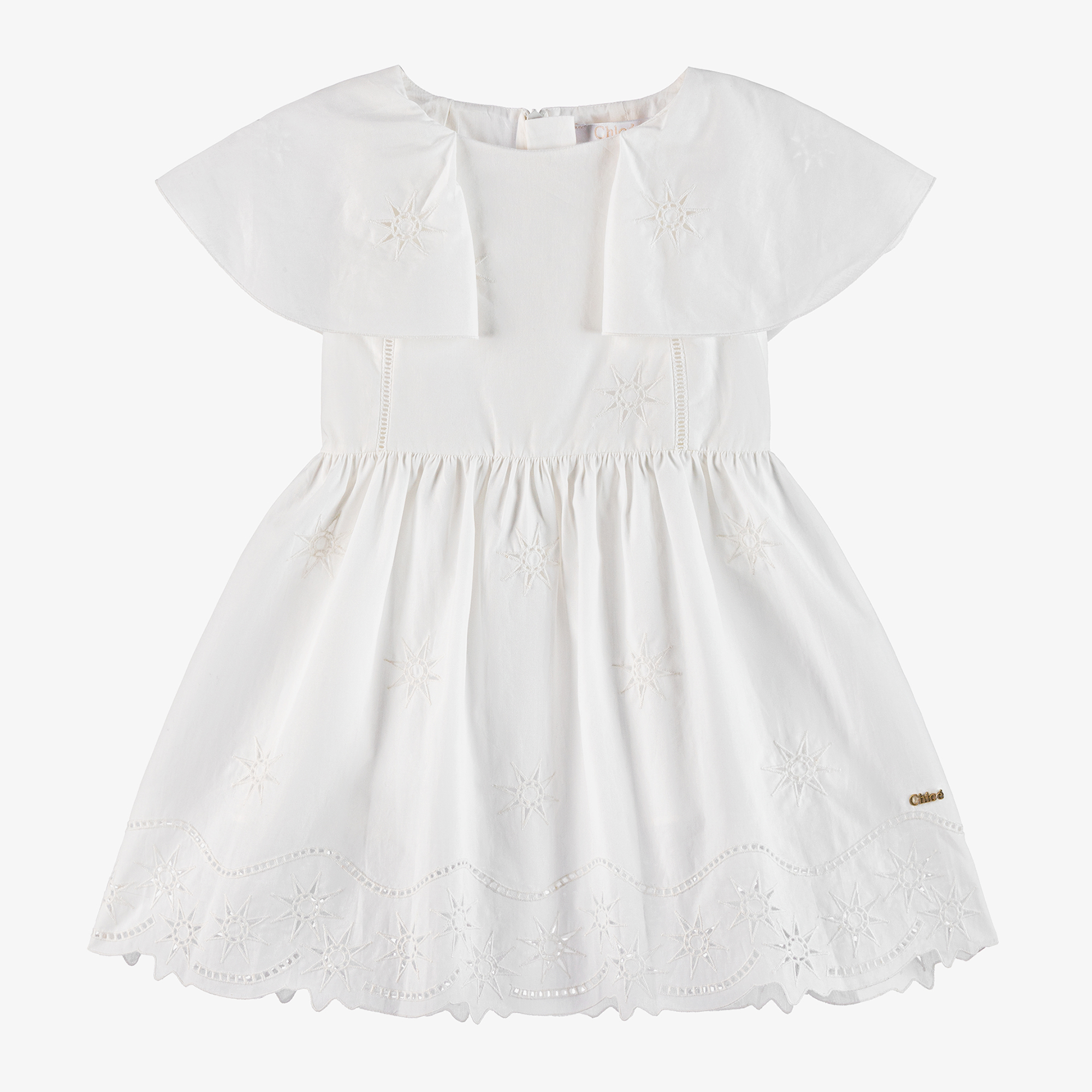 sachin and babi light blue dress Cotton Linen Embroidered Dress - White main image 1