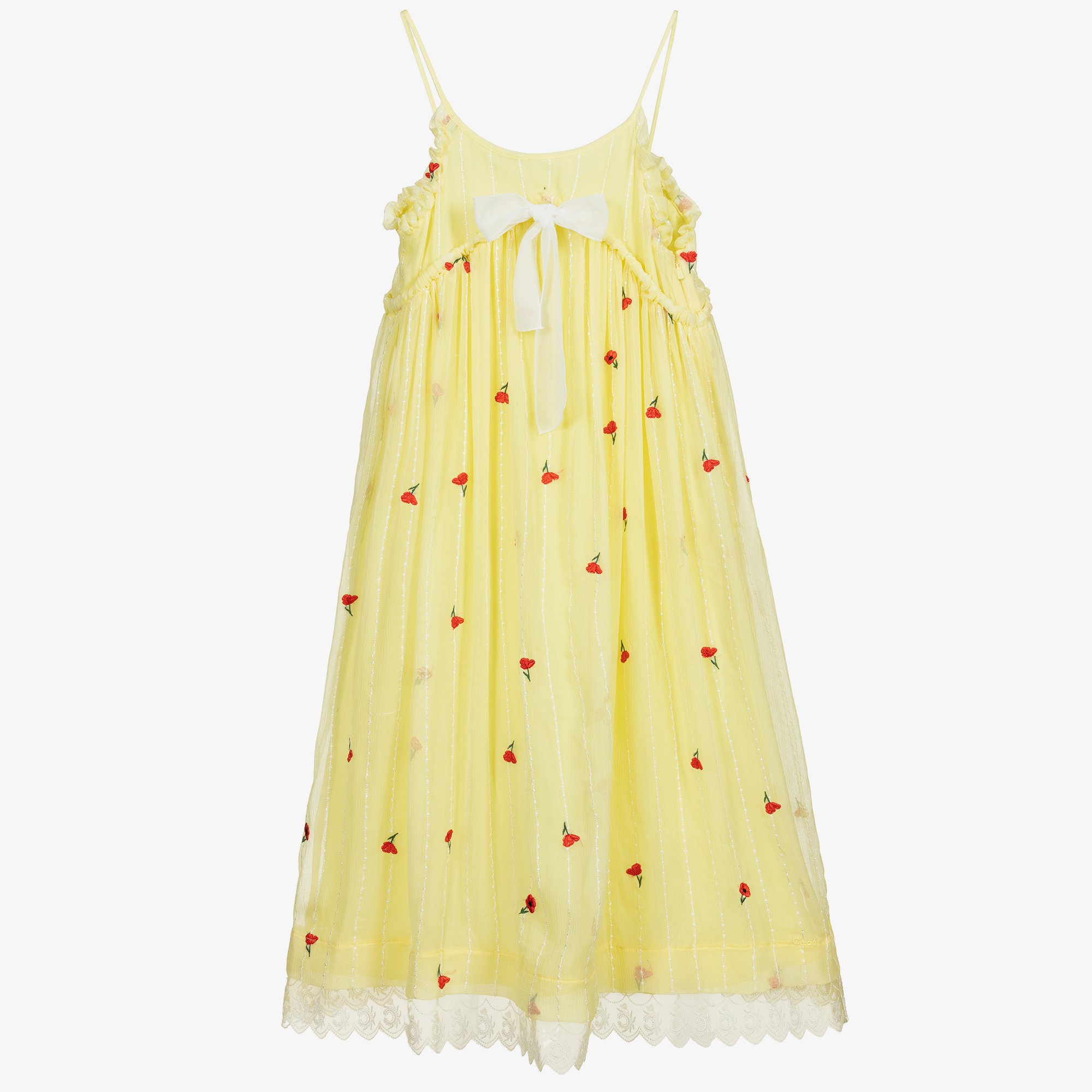ワンピース CHLOE Pastel Yellow Silk Dress Y2A8607.jpg?v=1741149256&width=600
