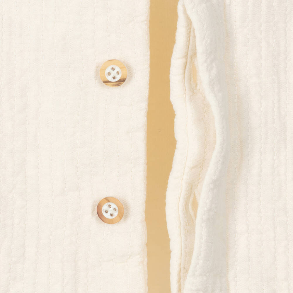 1 + in the family-Baby Boys Ivory Organic Cotton Jacket | Childrensalon Outlet