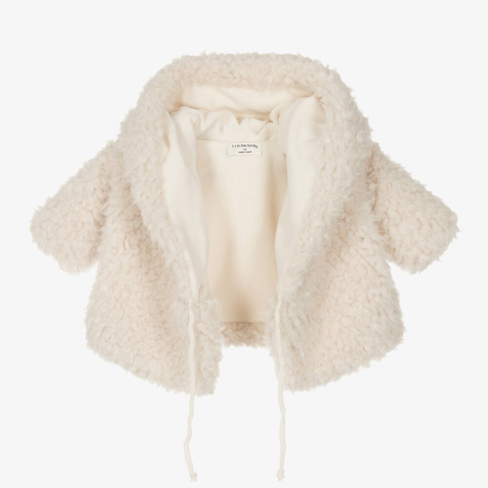  1+ ان ذا فاميلي-جاكيت عربة أطفال أولاد بلون عاجي ناعم | Childrensalon Outlet