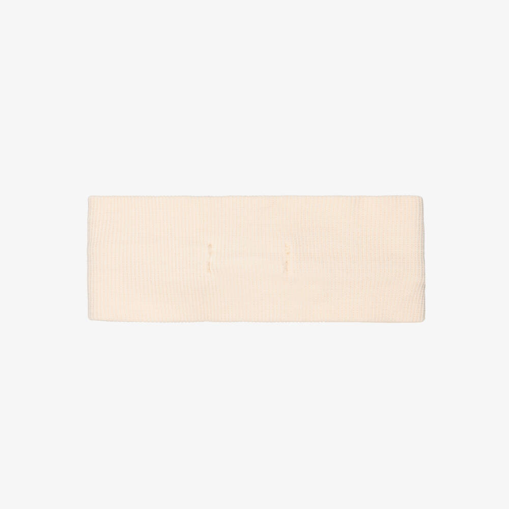 1 + in the family-Baby Girls Pastel Pink Cotton Bow Headband | Childrensalon Outlet