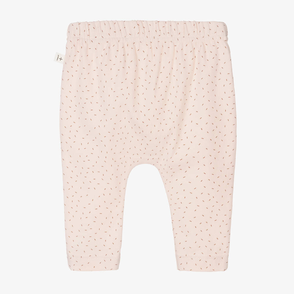 1 + in the family-ليغنغز قطن جيرسي لون زهري فاتح للمولودات | Childrensalon Outlet