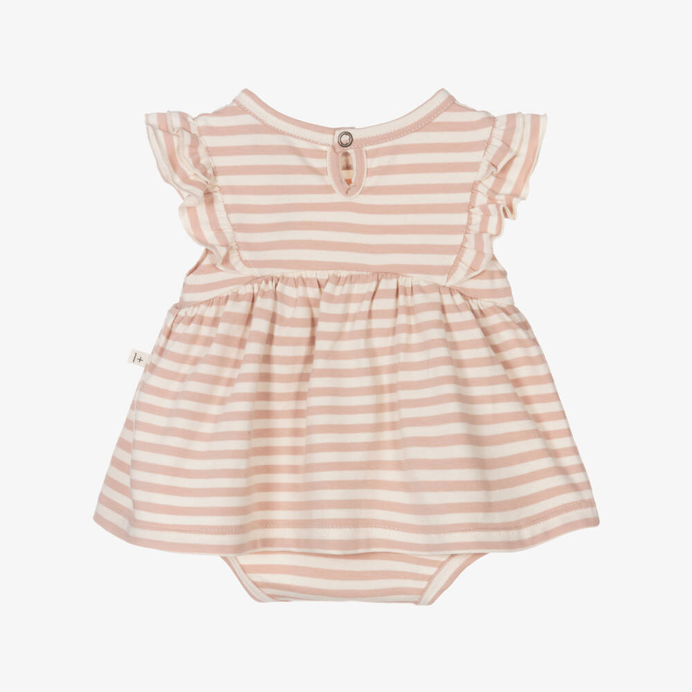 1 + in the family-Хлопковое платье в розовую полоску | Childrensalon Outlet