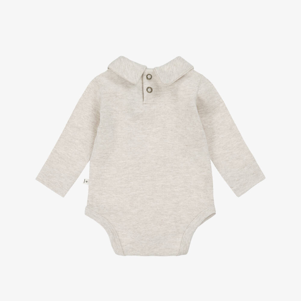 1 + in the family-Кремовый хлопковый боди для малышей | Childrensalon Outlet