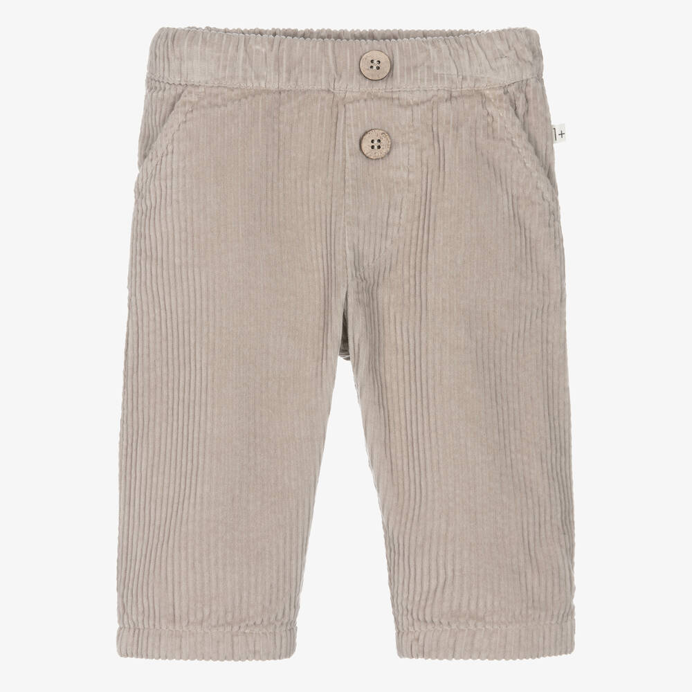 1 + in the family - Beige Cotton Corduroy Trousers | Childrensalon