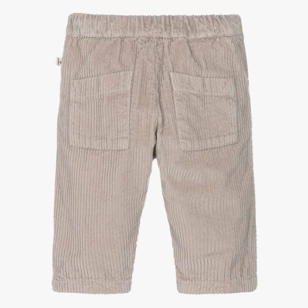 1 + in the family-Beige Cotton Corduroy Trousers | Childrensalon Outlet