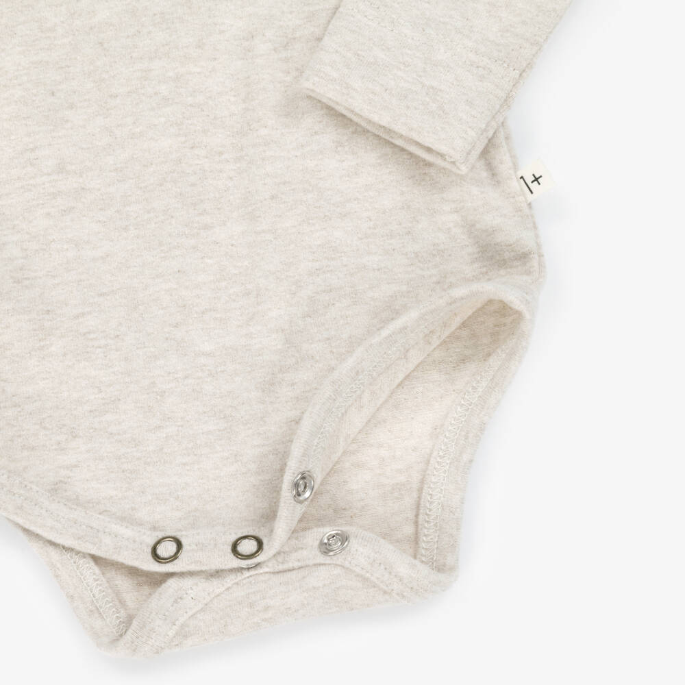 1 + in the family-Кремовый хлопковый боди для малышей | Childrensalon Outlet