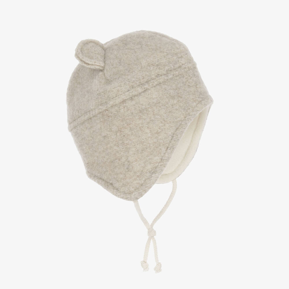 1 + in the family-قبعة أذن صوفية بيج للرضع | Childrensalon Outlet