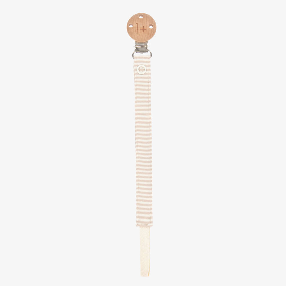 1 + in the family-Beige & Ivory Striped Dummy Clip | Childrensalon Outlet