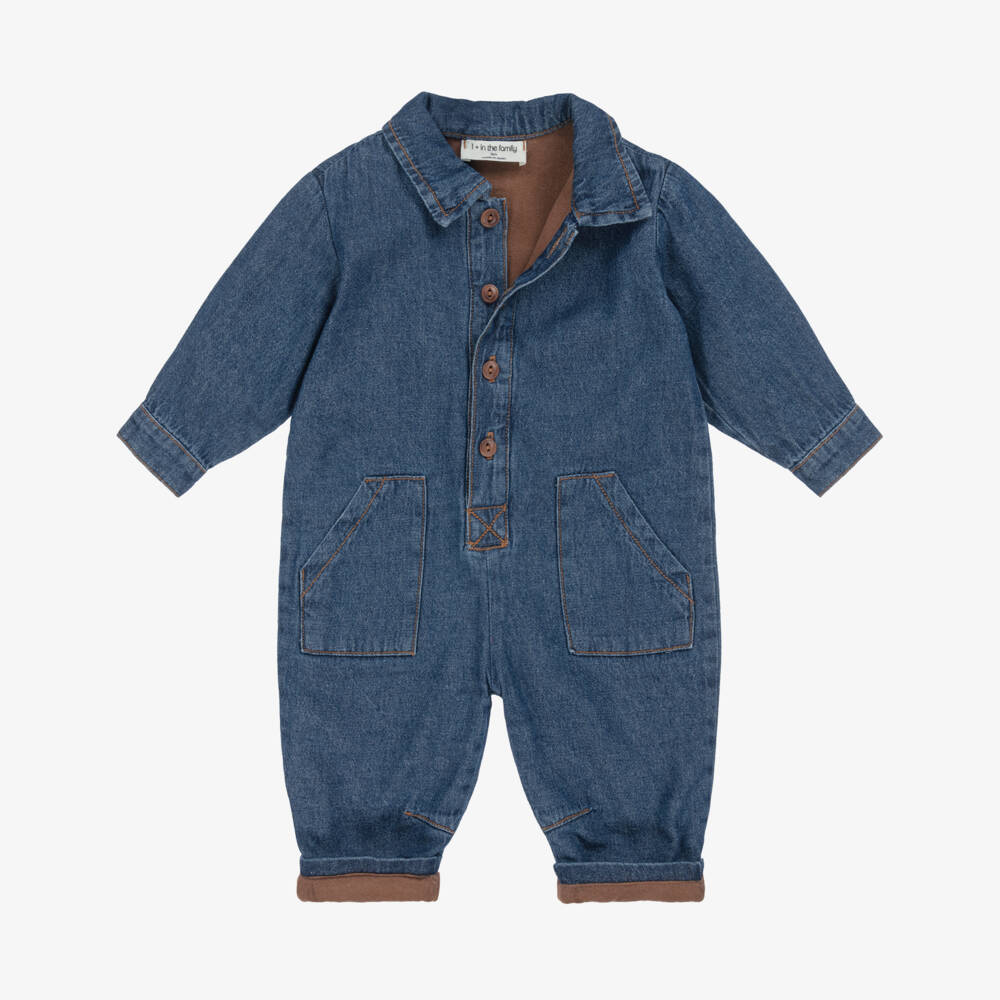 1 + in the family-Джинсовый комбинезон синий для детей | Childrensalon Outlet