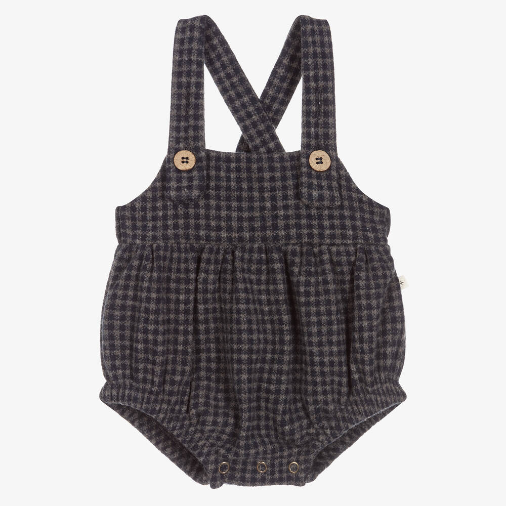 1 + in the family - Blue Houndstooth Shortie | Childrensalon