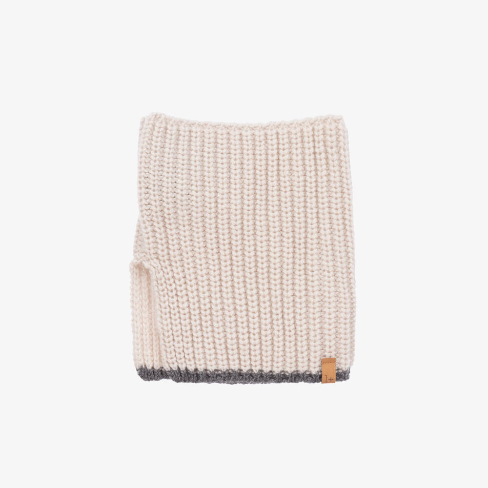 1 + in the family-Boys Beige Wool Blend Snood | Childrensalon Outlet