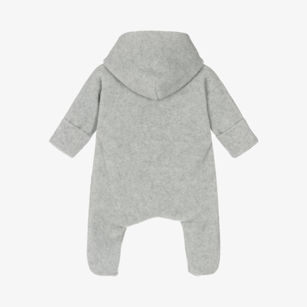 1 + in the family-Boys Grey Bamboo Snuggle Suit | Childrensalon Outlet